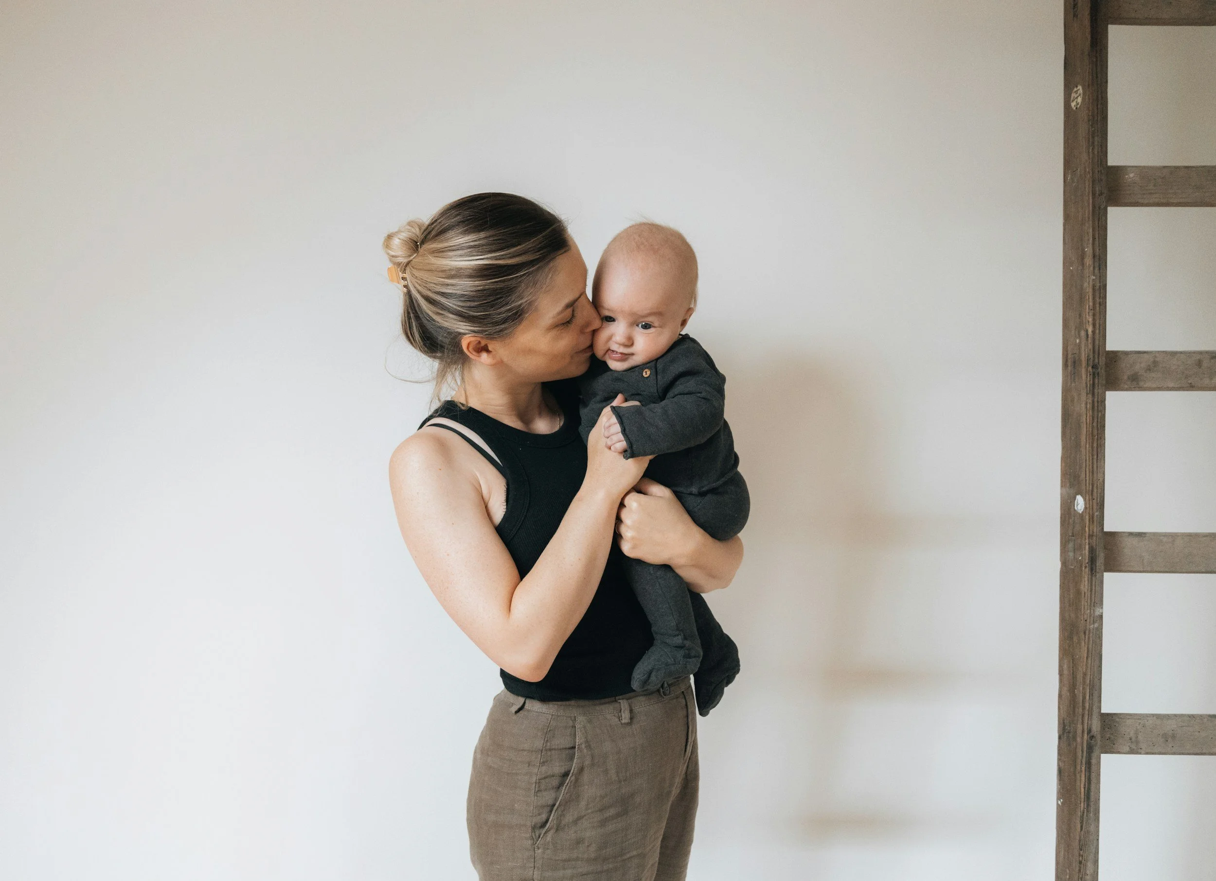 Postpartum mom and infant