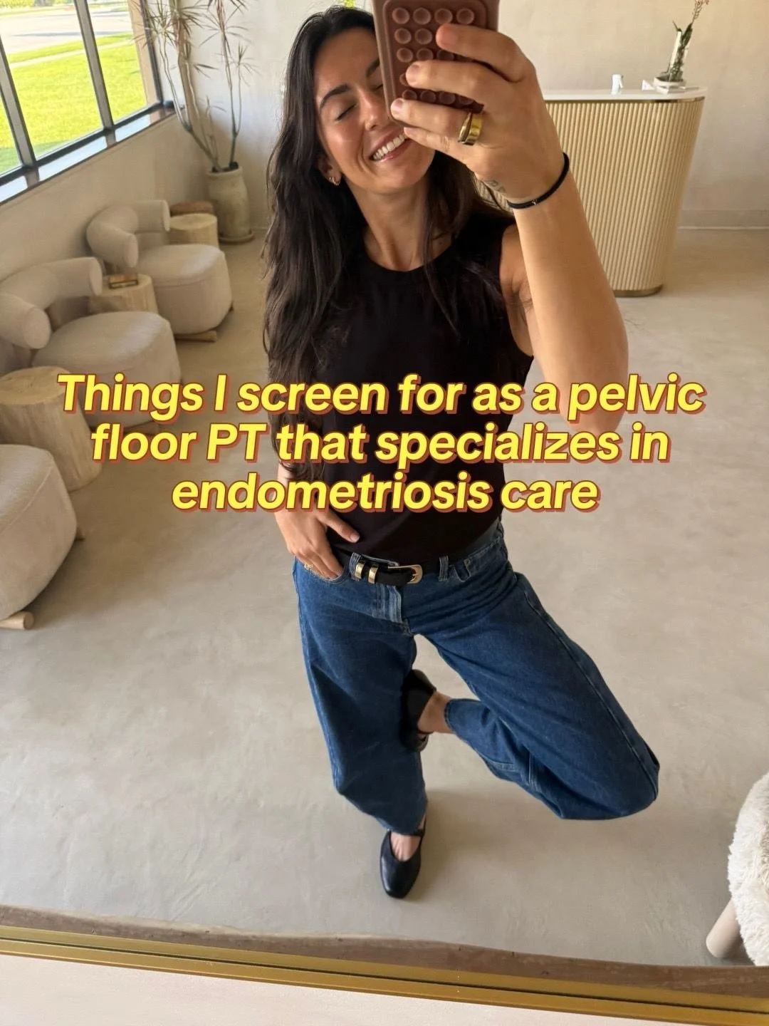 As a pelvic floor PT who specializes in endo, I&rsquo;m not only listening for painful cycles. Here at @floorfriendly, every month is Endo Awareness month. 💛🎗️ #endoawareness #endowarrior