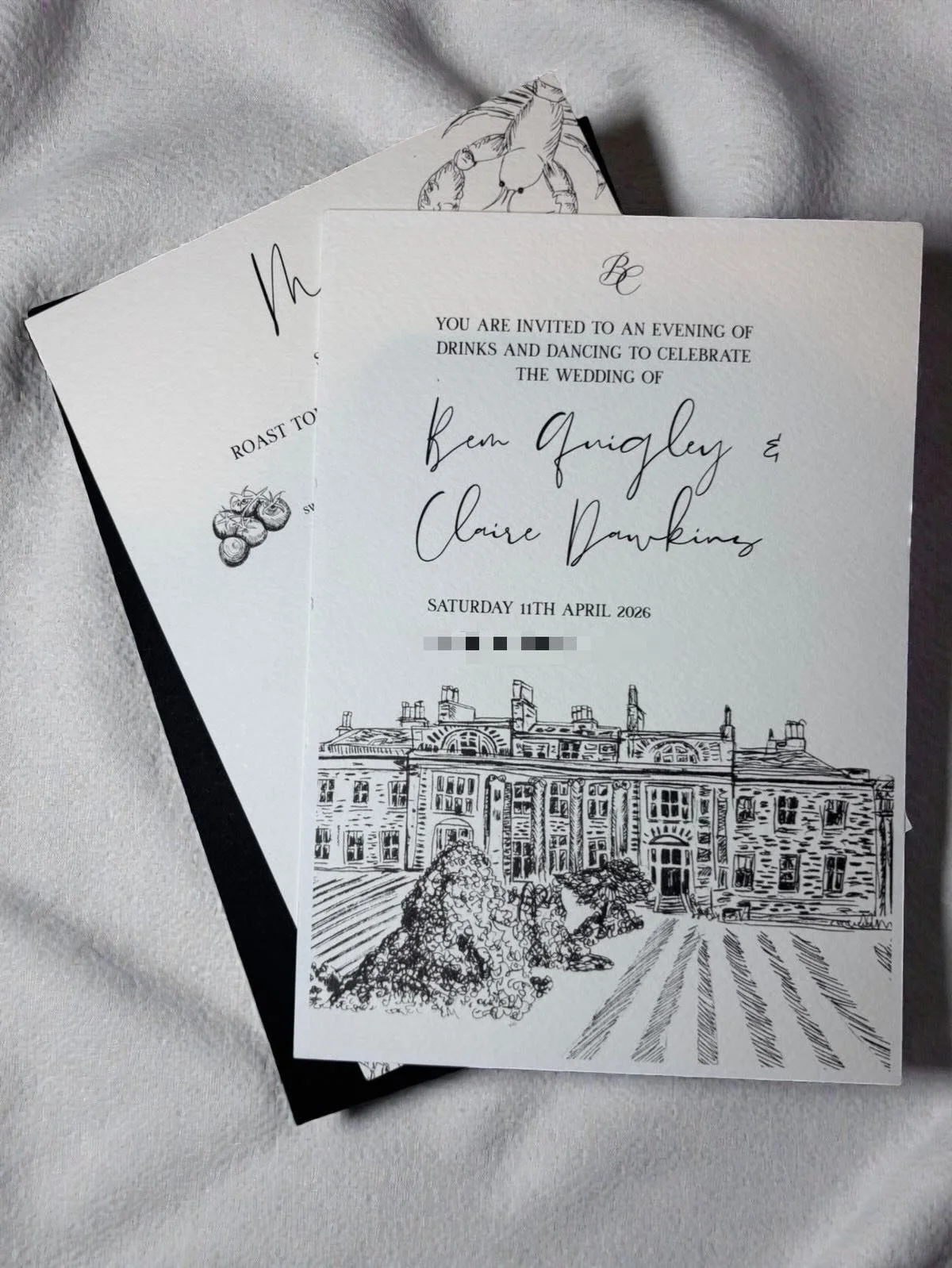 Had the pleasure of hand designing and illustrating these invitations and menus for a lovely wedding coming up at @balbirniehouse this Spring. I worked with the couple to create the vision from start to finish, to create something elegant, timeless a