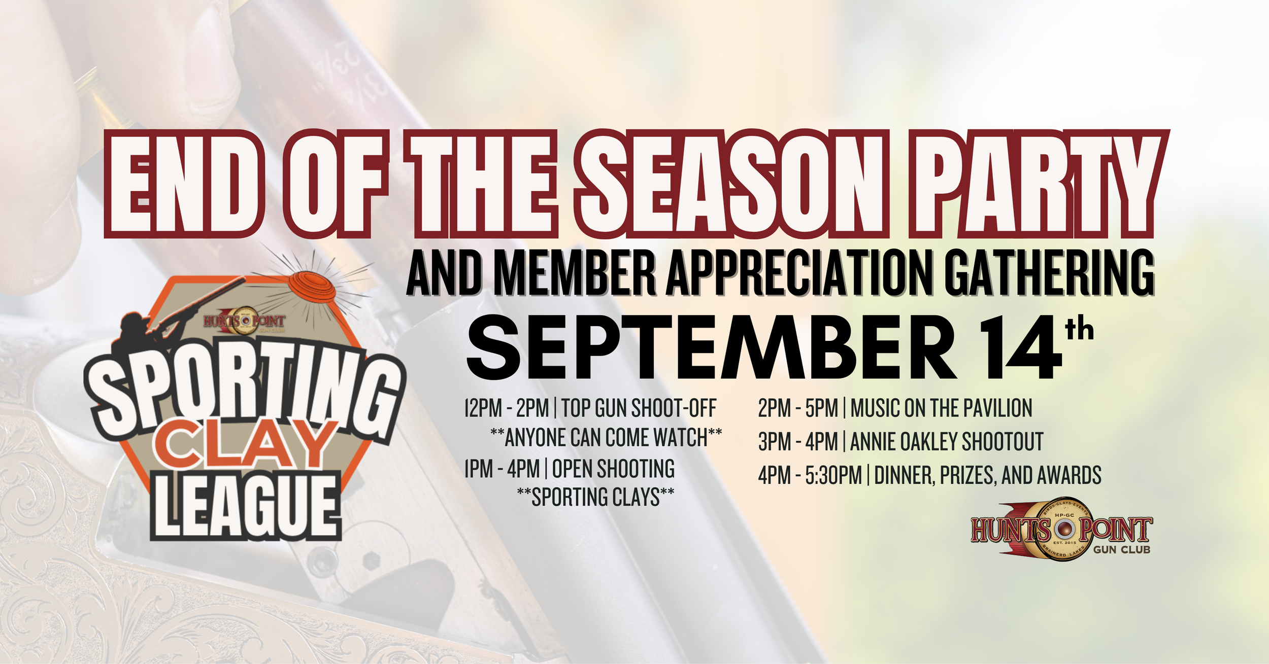 End of the Season Party (and Member Appreciation Gathering)