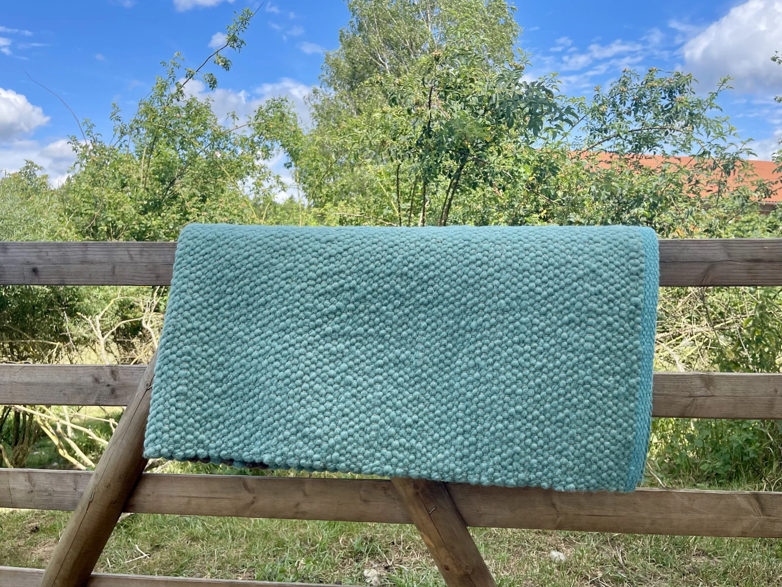 Cowboy Wool Blanket Turquoise