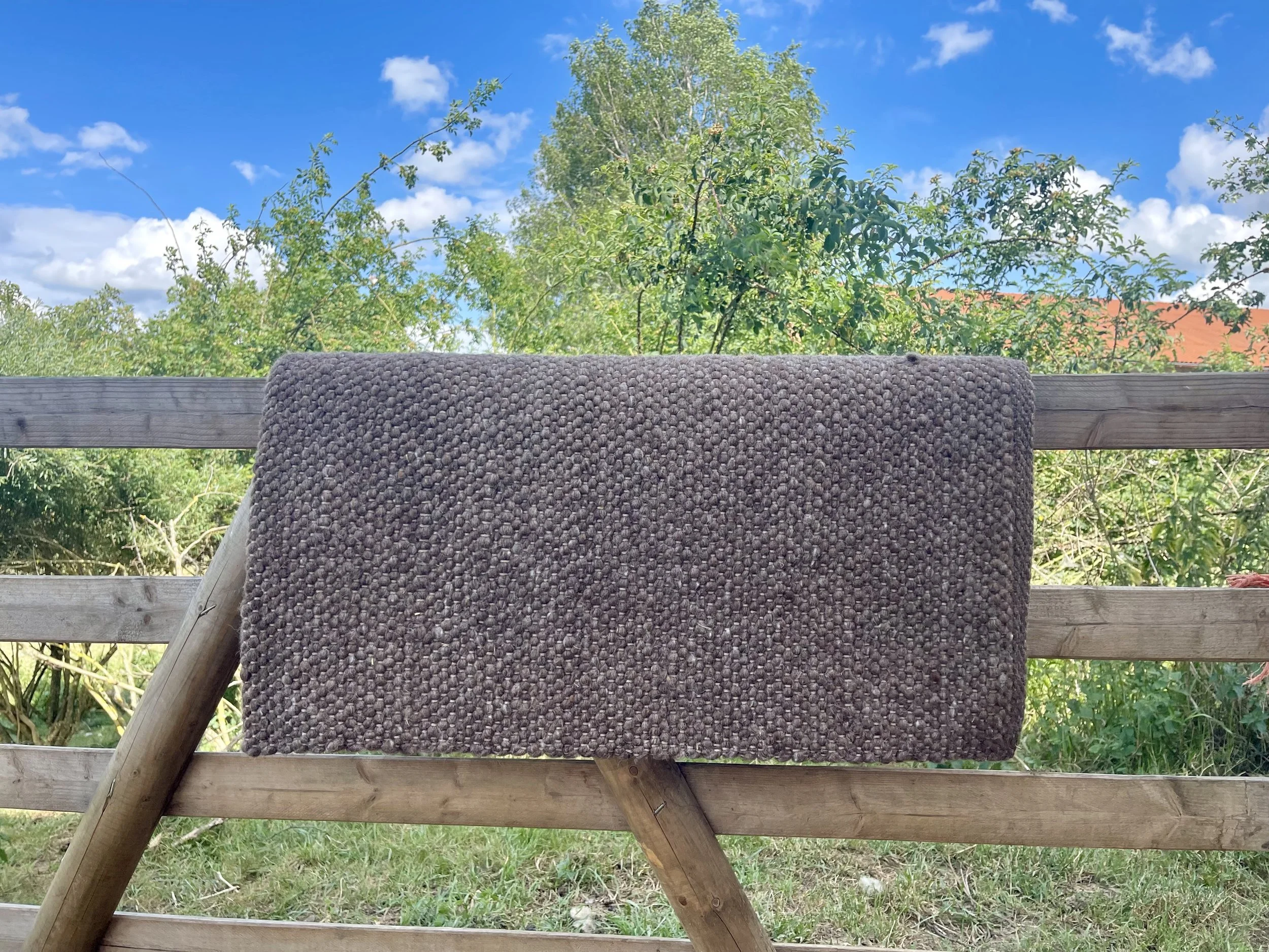 Cowboy Wool Blanket Dark Brown