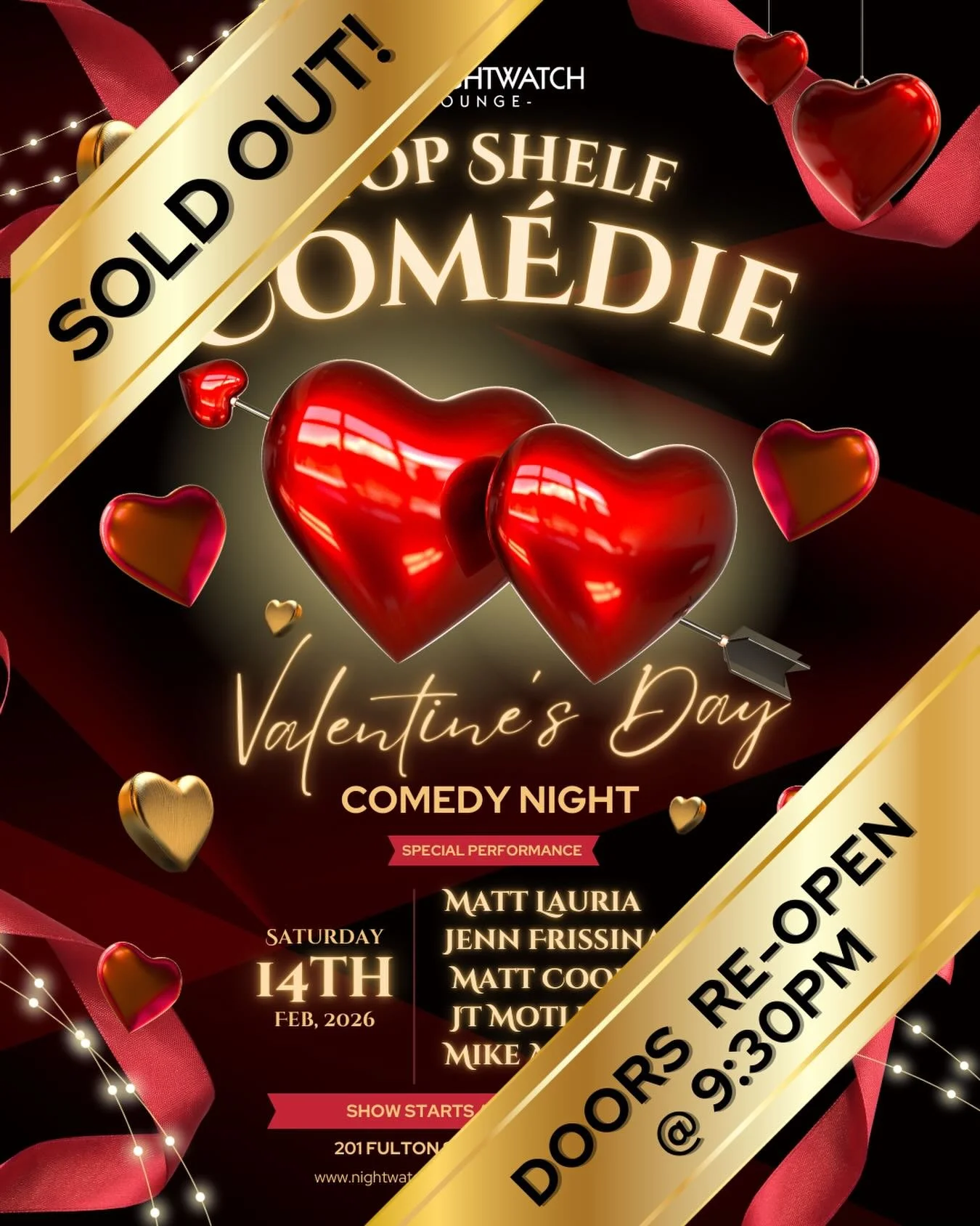 Thank you to everyone who bought tickets! We look forward to seeing you soon ❤️