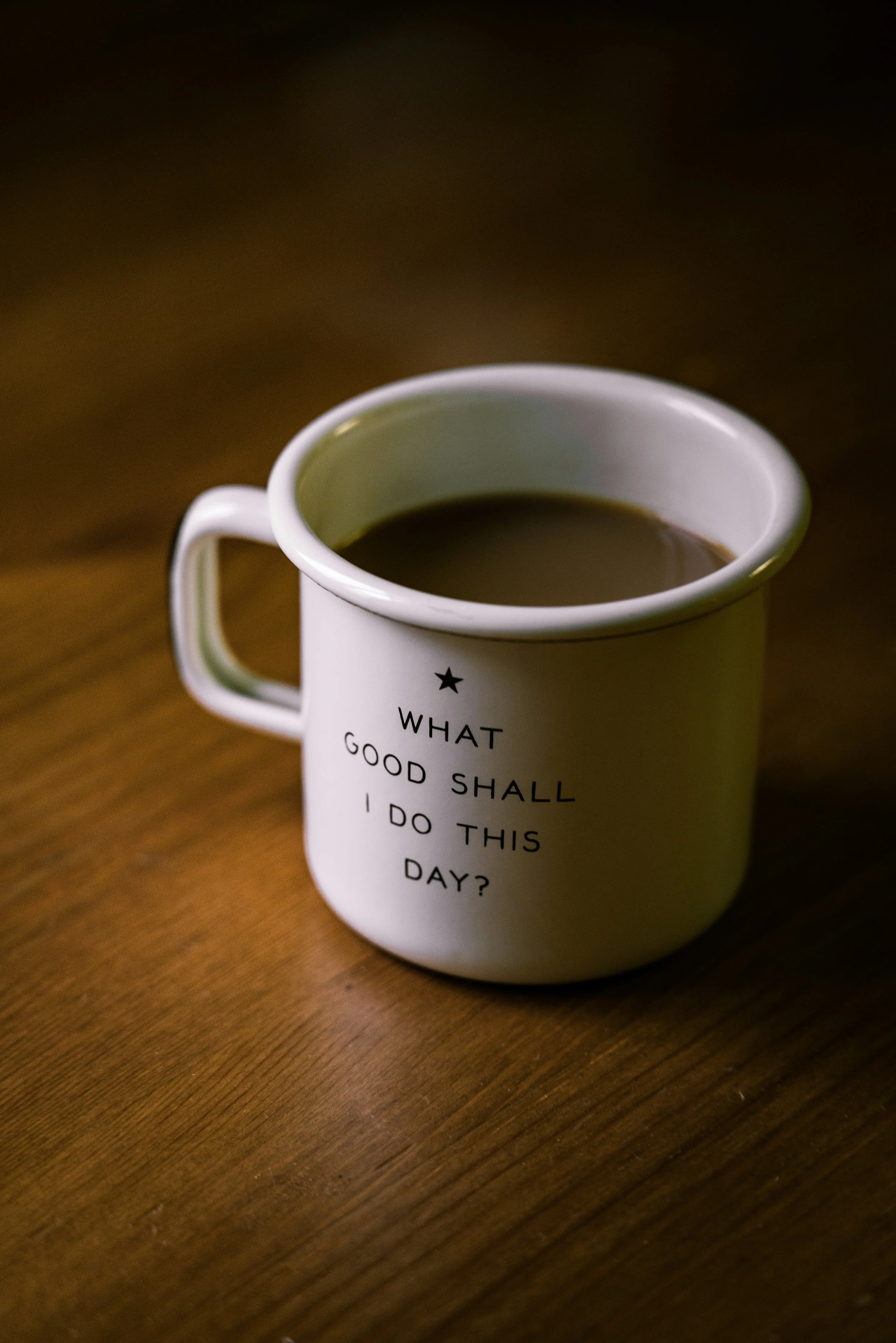 What Good Shall I Do This Day - Coffee mug