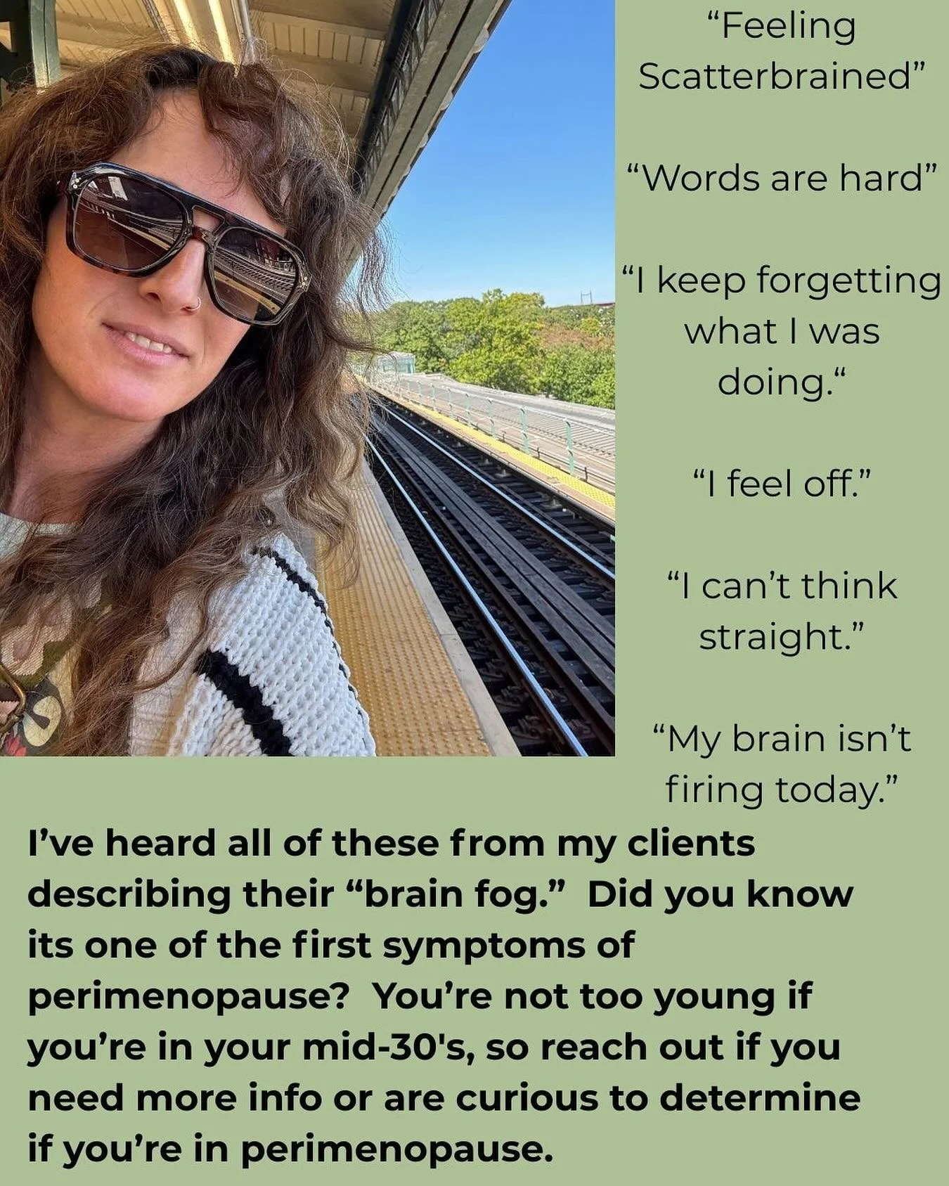Brain fog? It&rsquo;s not just &ldquo;mom life&rdquo; or stress.
It&rsquo;s often your hormones talking &mdash; especially if you&rsquo;re in your 30s or 40s.
Perimenopause can start sooner than you think&hellip; and the first clue?
That fuzzy, can&r