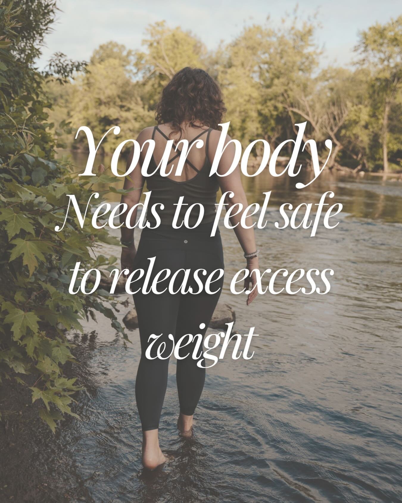 Your body must feel safe to release excess weight.  So many women come to me who have &ldquo;tried everything.&rdquo; They are counting calories and macros and spending hours in the gym.  They&rsquo;re stressing over which biohacking tools are workin
