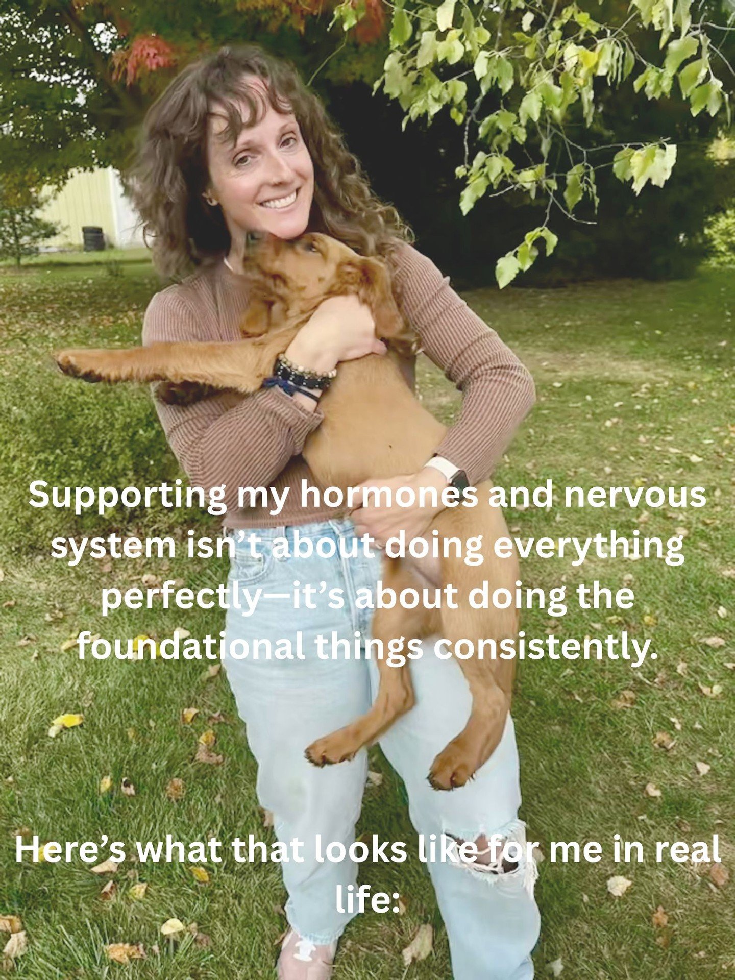 Supporting my hormones and nervous system isn&rsquo;t about doing everything perfectly&mdash;it&rsquo;s about doing the foundational things consistently.

But here&rsquo;s the part that doesn&rsquo;t get talked about enough:
none of this happened unt