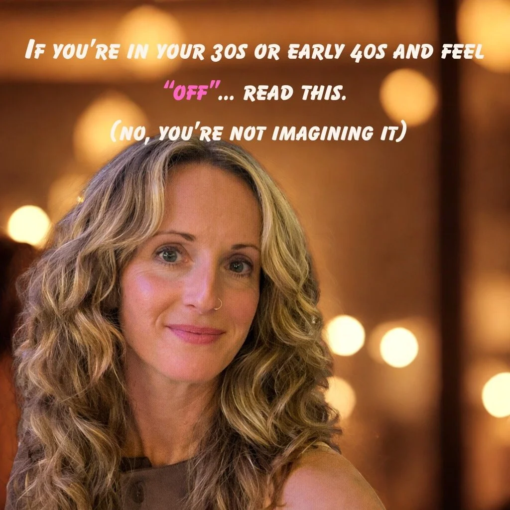 &ldquo;If I&rsquo;m in my 30s or early 40s&hellip; it can&rsquo;t be perimenopause, right?&rdquo;

I hear this almost every day.

Women come to me feeling anxious, exhausted, foggy, disconnected from themselves and convinced they&rsquo;re just stress