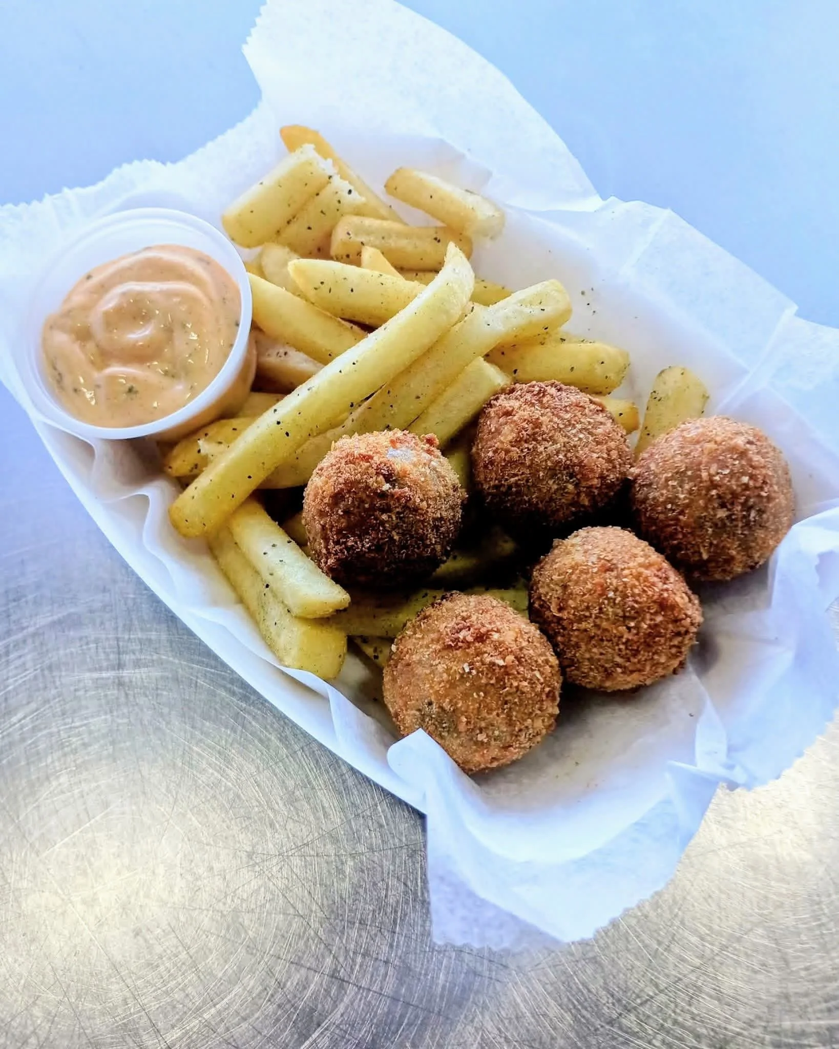Boudin Balls and Fries