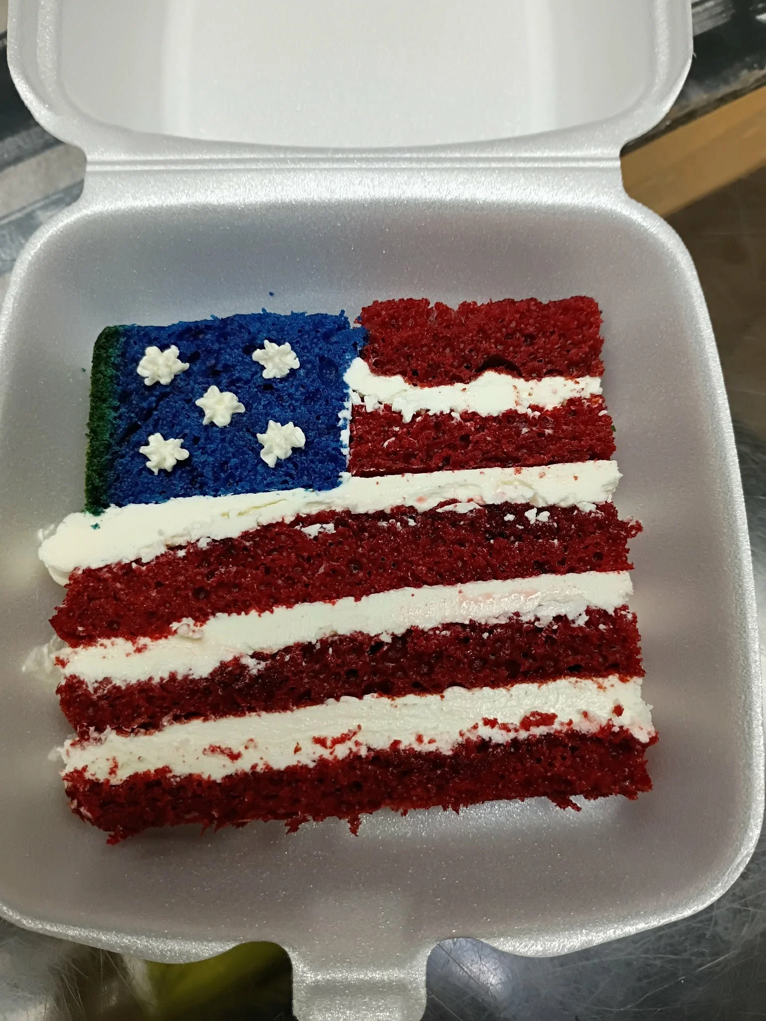 4th of July Special Flag Cake