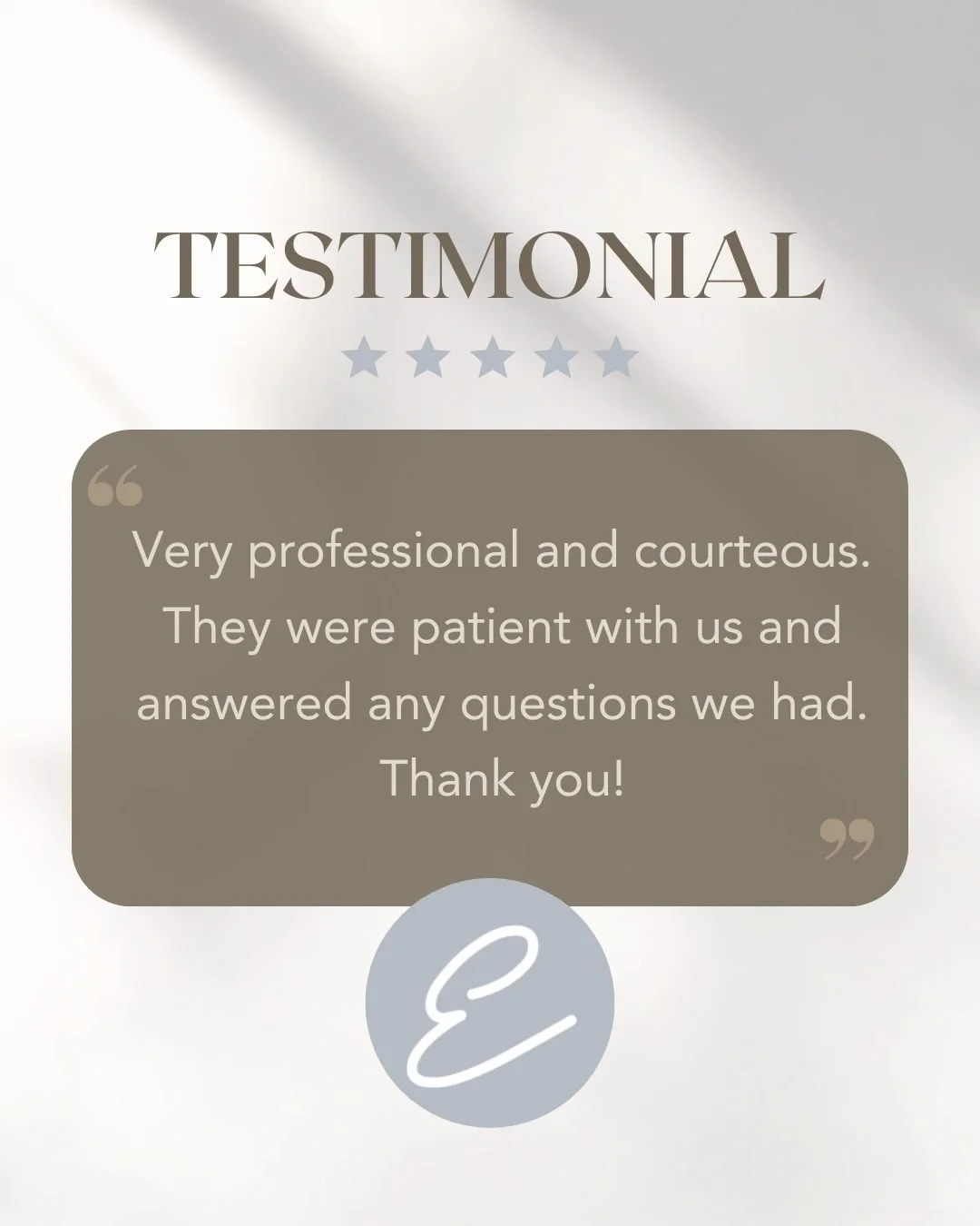 We are so grateful for reviews like this! Delivering the service you deserve and being people you can trust is exactly why we do what we do. 

Thank you for letting us be part of your journey! We truly appreciate the trust you place in us. ✨

#Execut