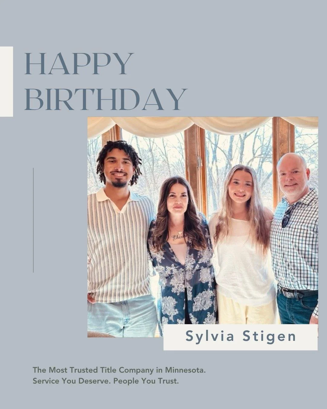 Happy Birthday, Sylvia! 🎉

Wishing you a beautiful day filled with love, laughter, and all the little things that bring you joy. Your kindness, steady dedication, and warm presence make such a difference to our team&mdash;we&rsquo;re truly grateful 