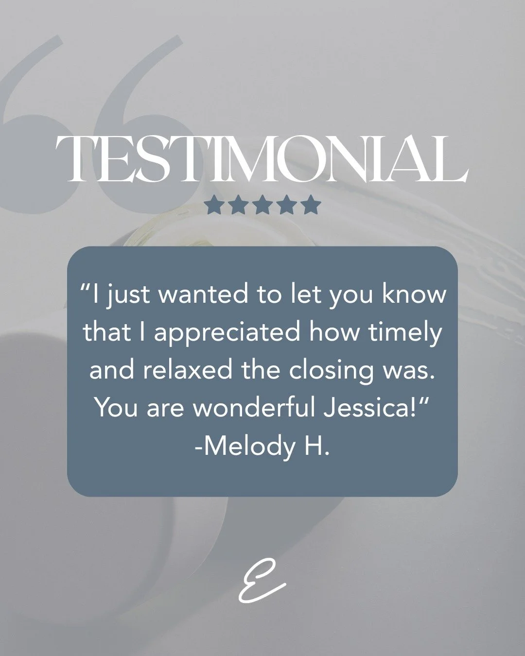 Another happy client and another reason to celebrate our amazing team! 

A big shoutout to Jessica for creating such a timely, smooth, and relaxed closing experience for Melody. It&rsquo;s the care, professionalism, and calm presence she brings to ev