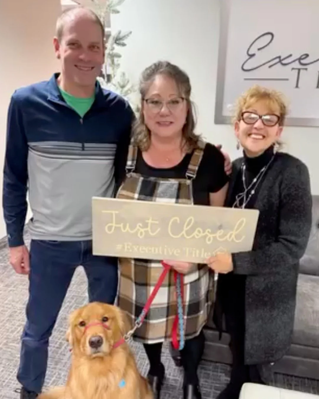 Closing day smiles say it all! 🏠 

#ExecutiveTitle #ClosingDayMoments #Congratulations #HomeSweetHome