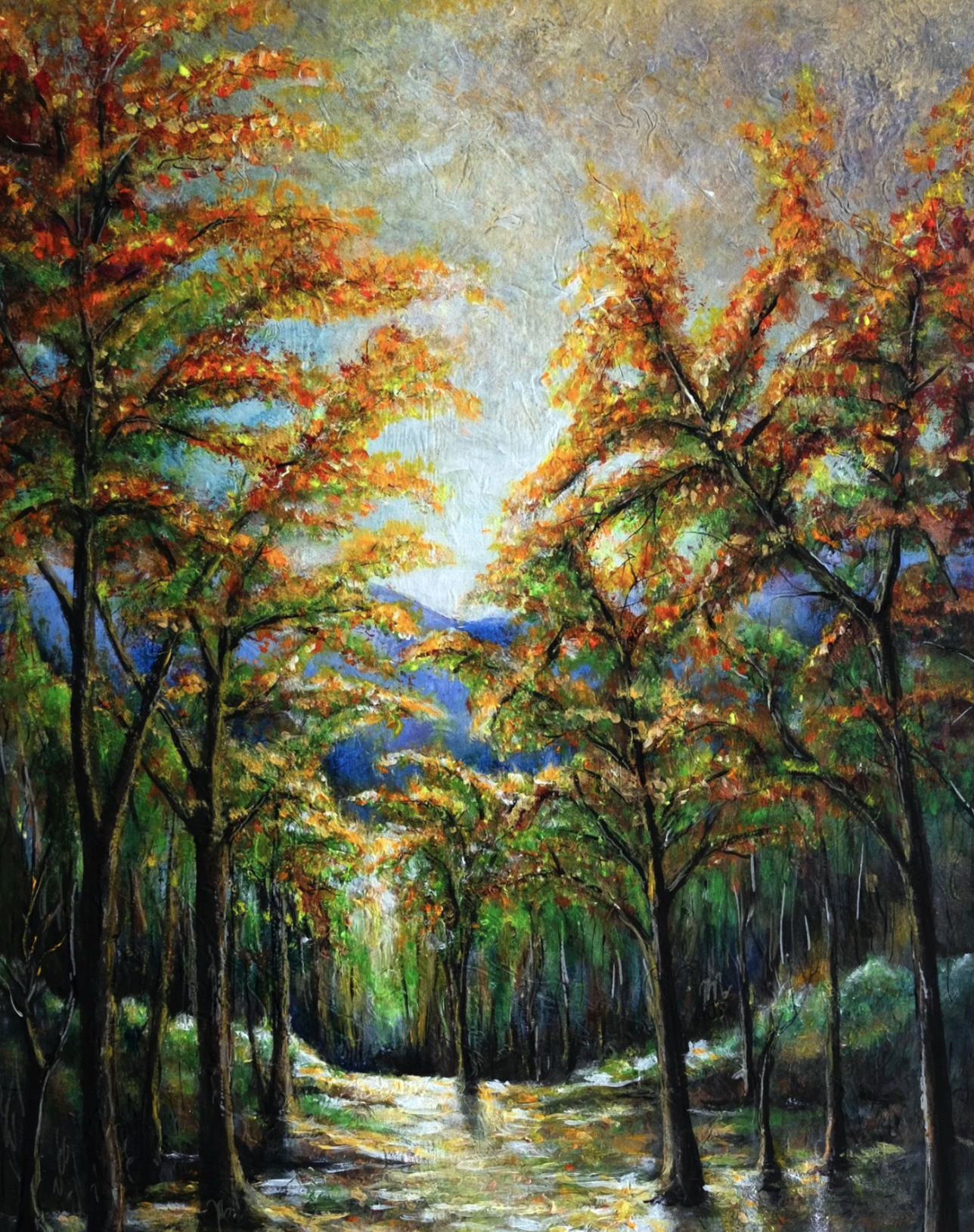 LANDSCAPE ART: "The Essence of the Natural World"     Painting Title: WHISPERS OF THE AUTUMN  