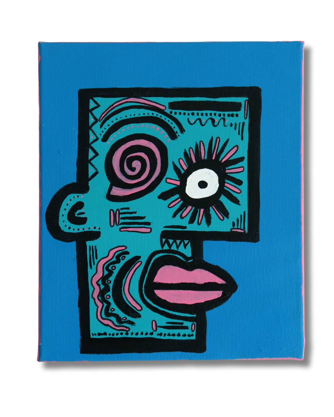 Putting the Fun in Funky. 30 x 25cm. Canvas.