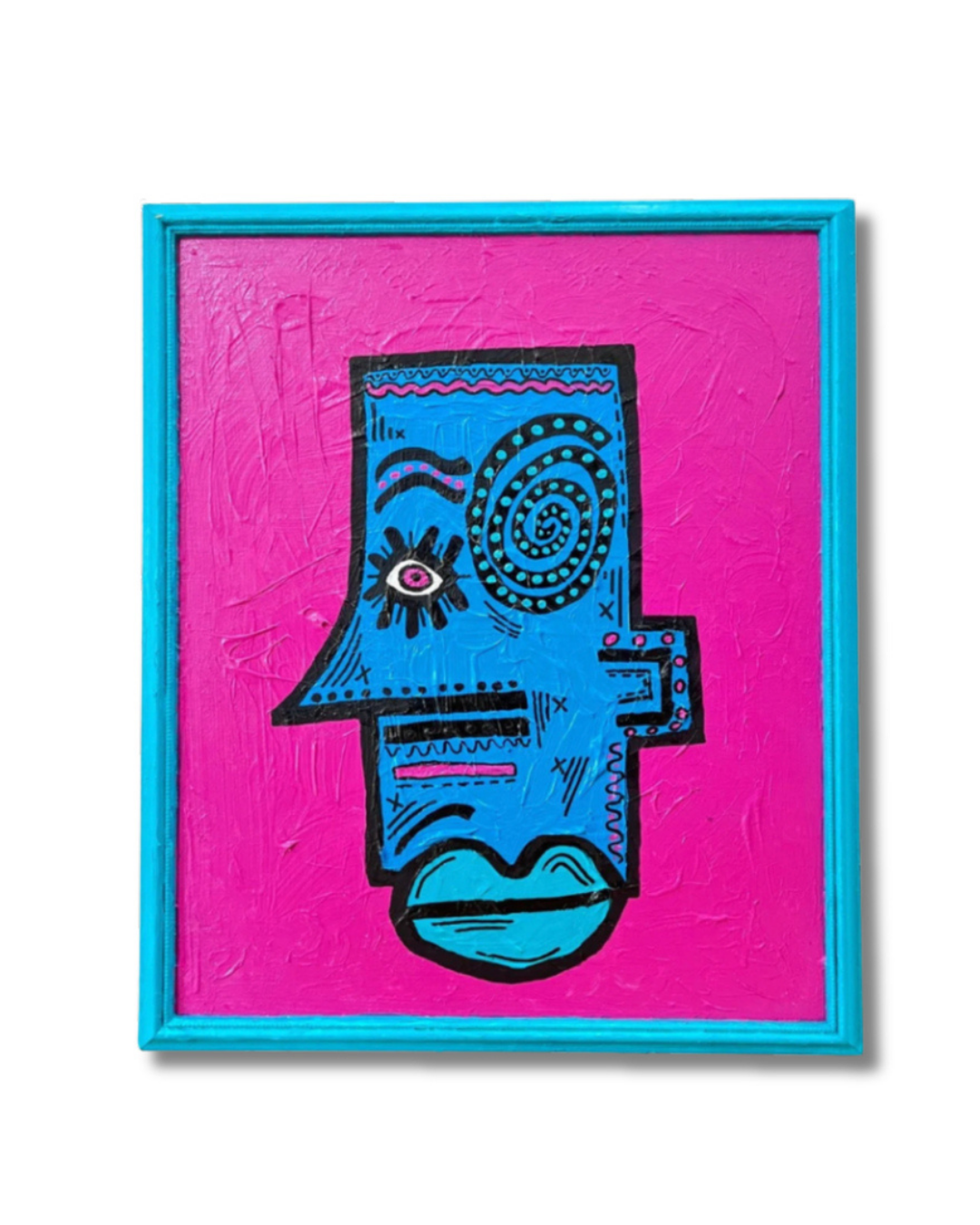 DON’T REJECT YOURSELF. 49 x 39cm. Framed and recycled Canvas. 1,015€
