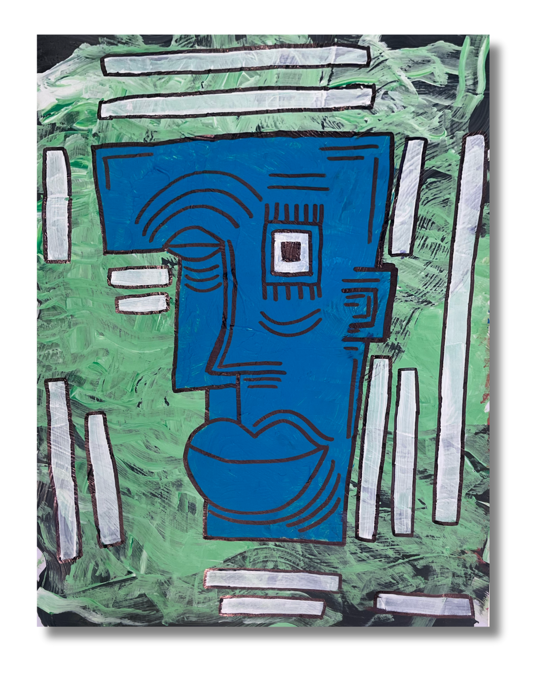 UNTITLED. SOLD. 42 x 30cm. Premium Black Paper.