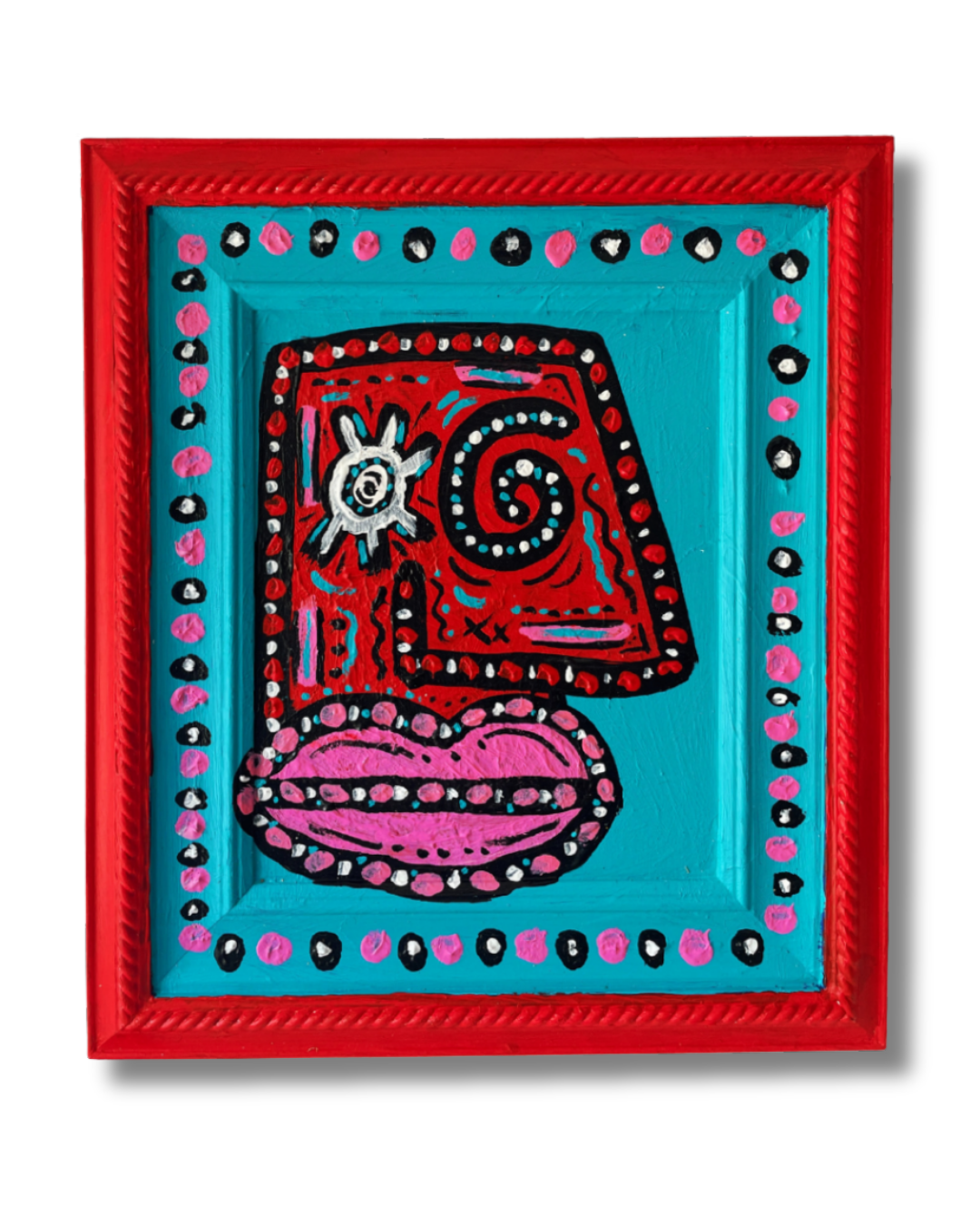 SMAAAASH. Acrylic on recycled canvas. 41cm x 46cm. €1,150