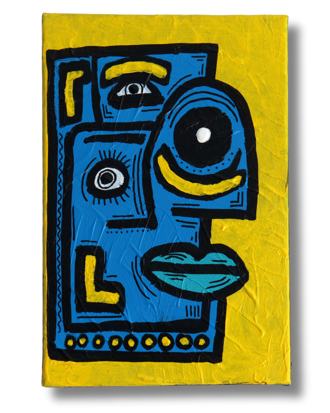 A PALAVER. 30 x 21cm. Canvas.