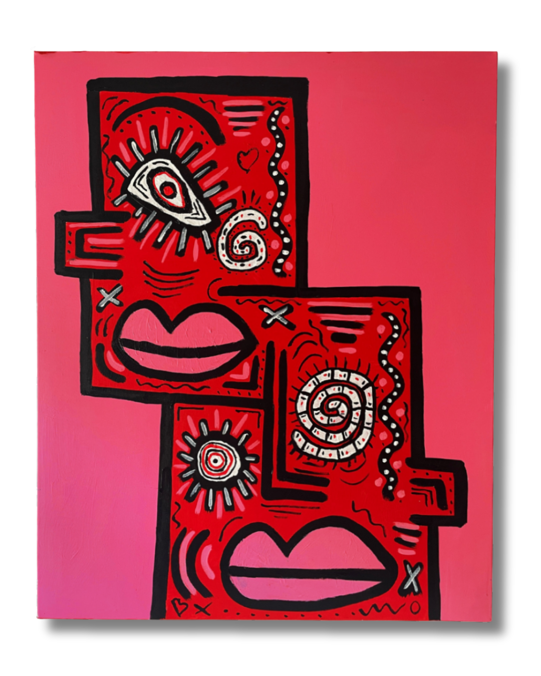 LOVE IS NICE. Acrylic on Canvas. 100 x 80cm. €920
