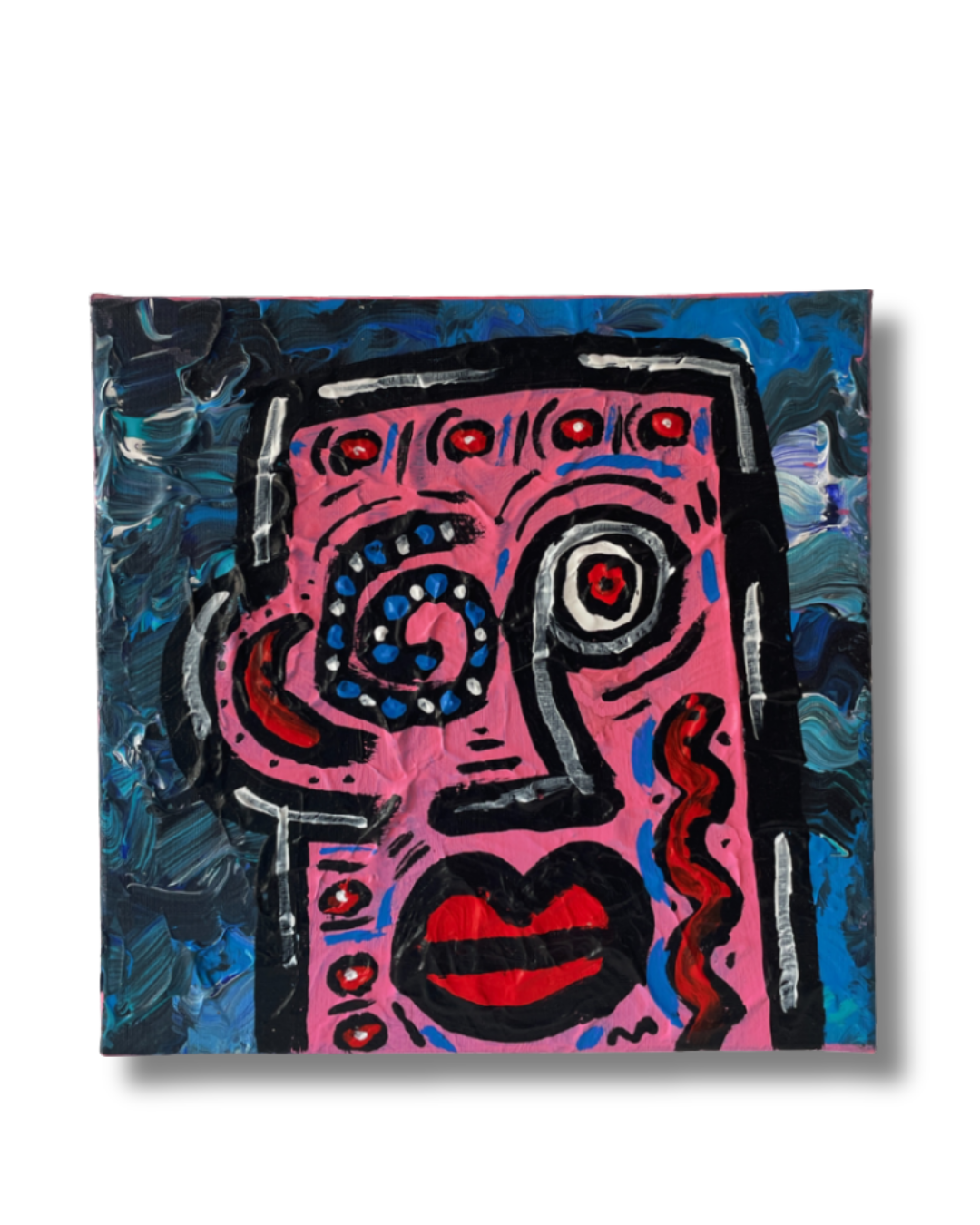 Lil cutey. Acrylic on canvas. 25cm x 25cm. €120