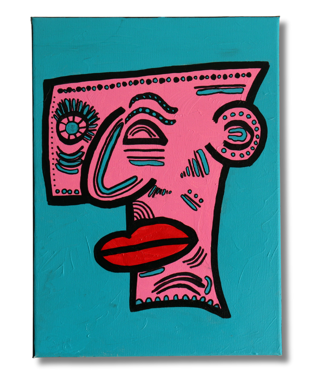 OH BEHAVE. 40 x 30cm. Canvas.