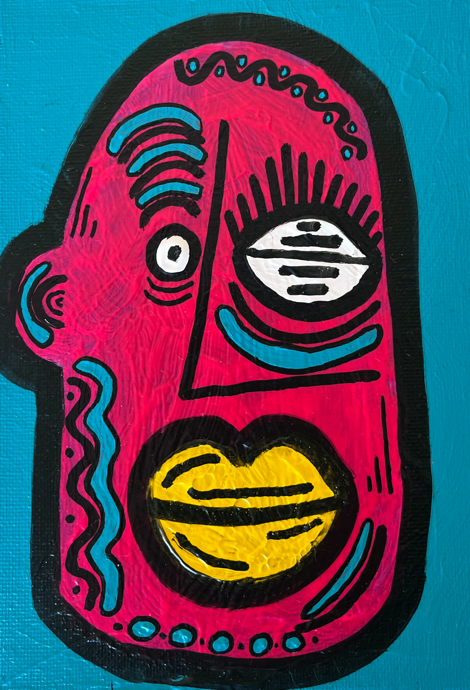 Litttle Mate 004. 18cm x 13cm. Canvas
