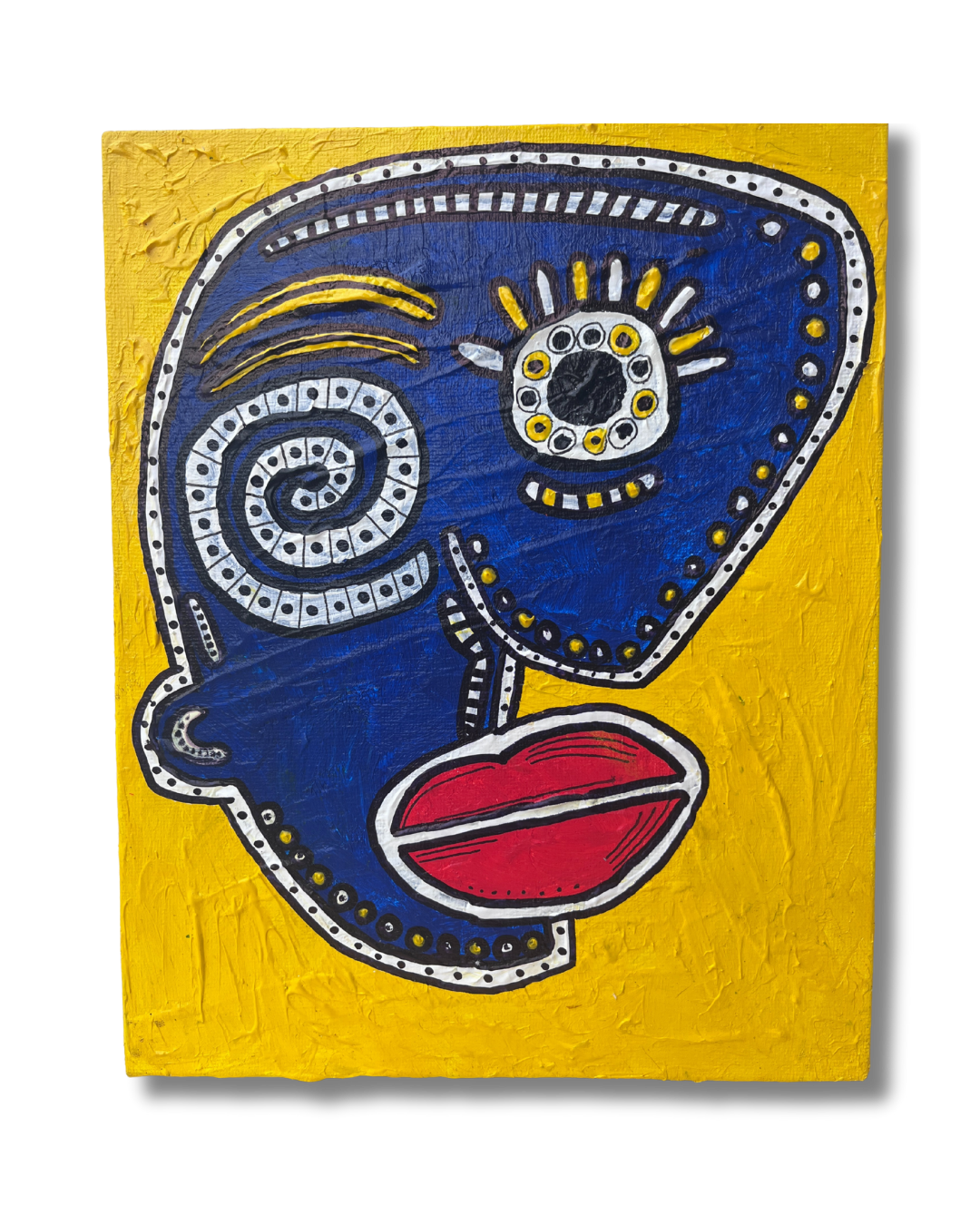 HE UGLY DUCKLING. 20x25cm. Recycled Paint on Canvas.