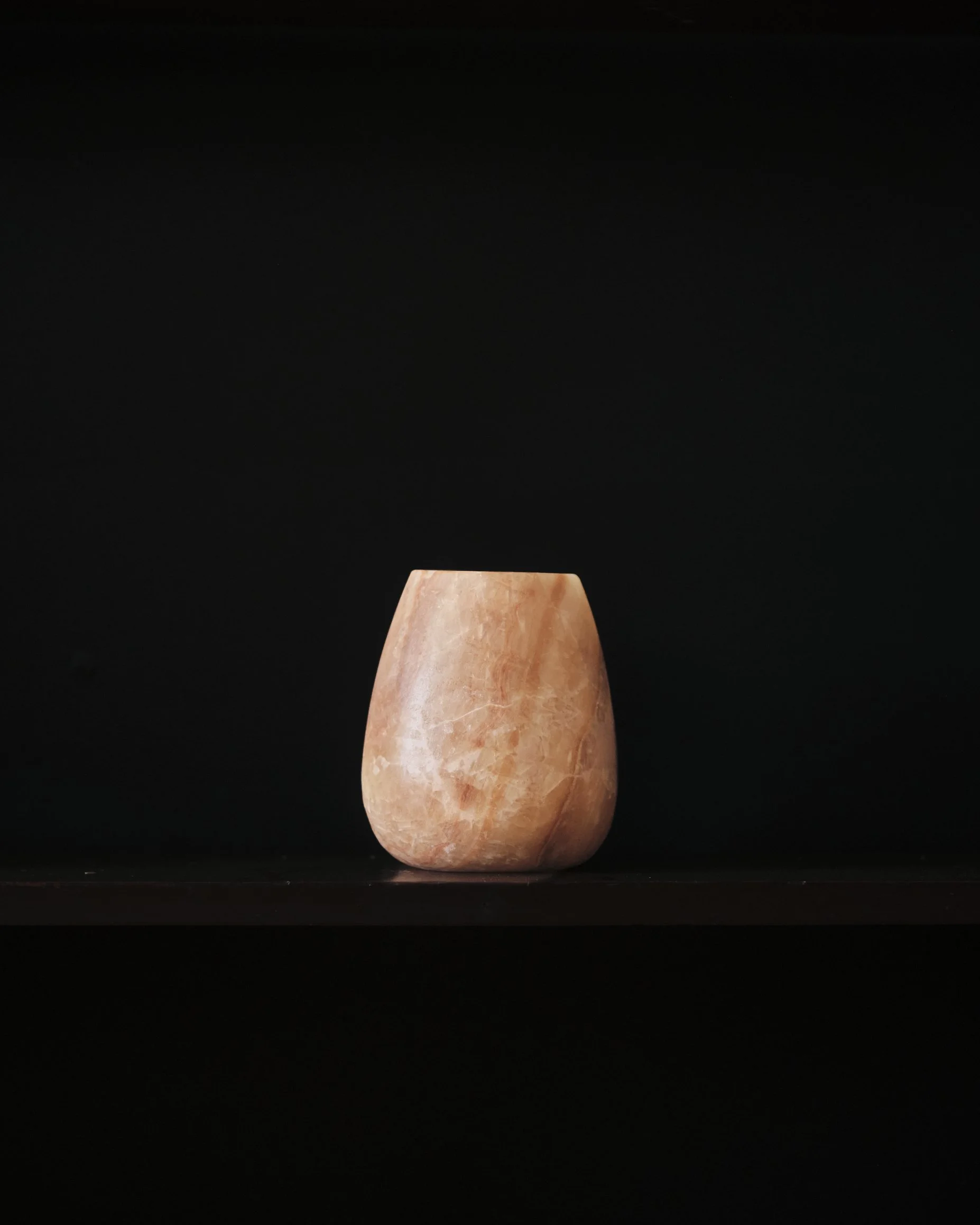 Large Cone Alabaster Vase