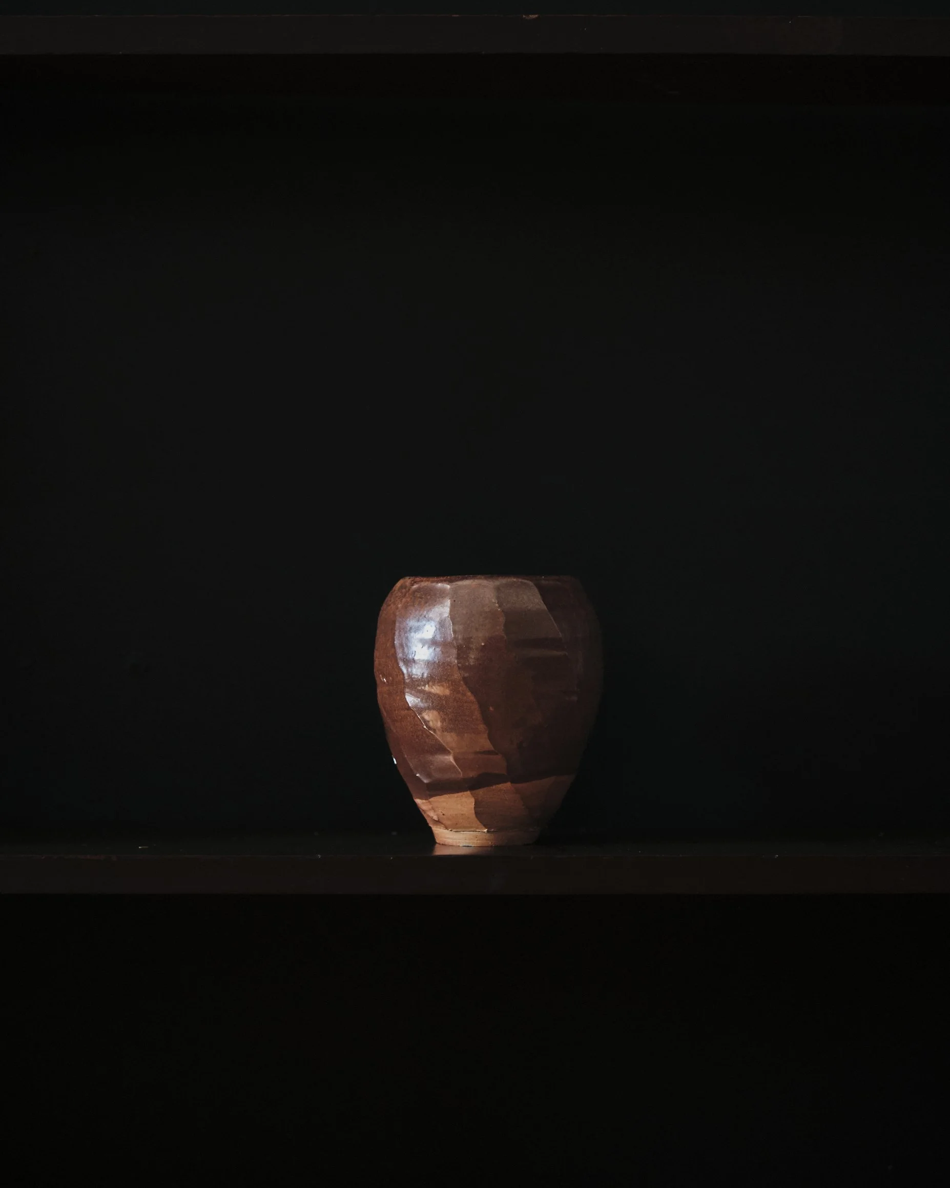 Brown Vase by Frank Yensan