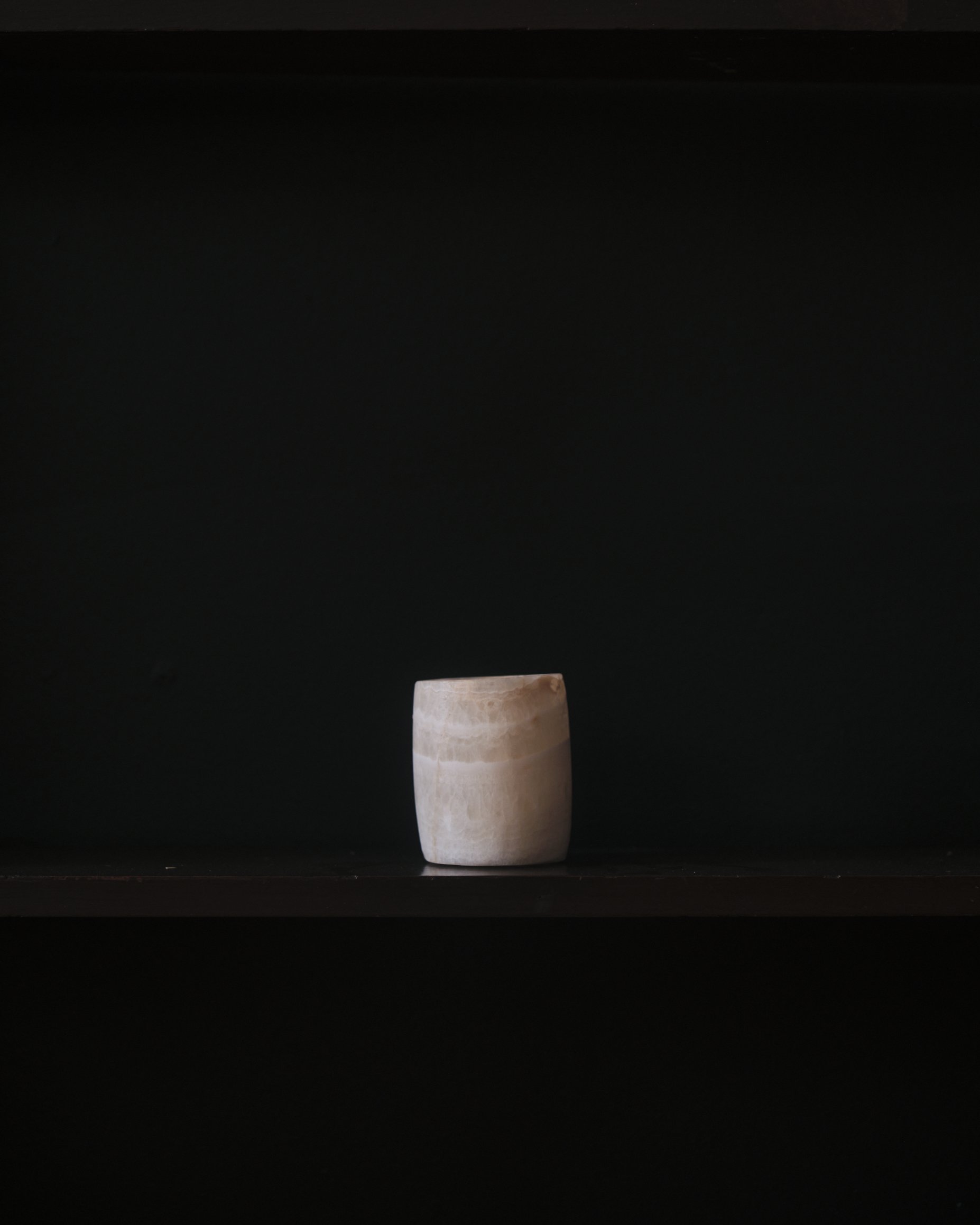 Small Cylinder Alabaster Vase