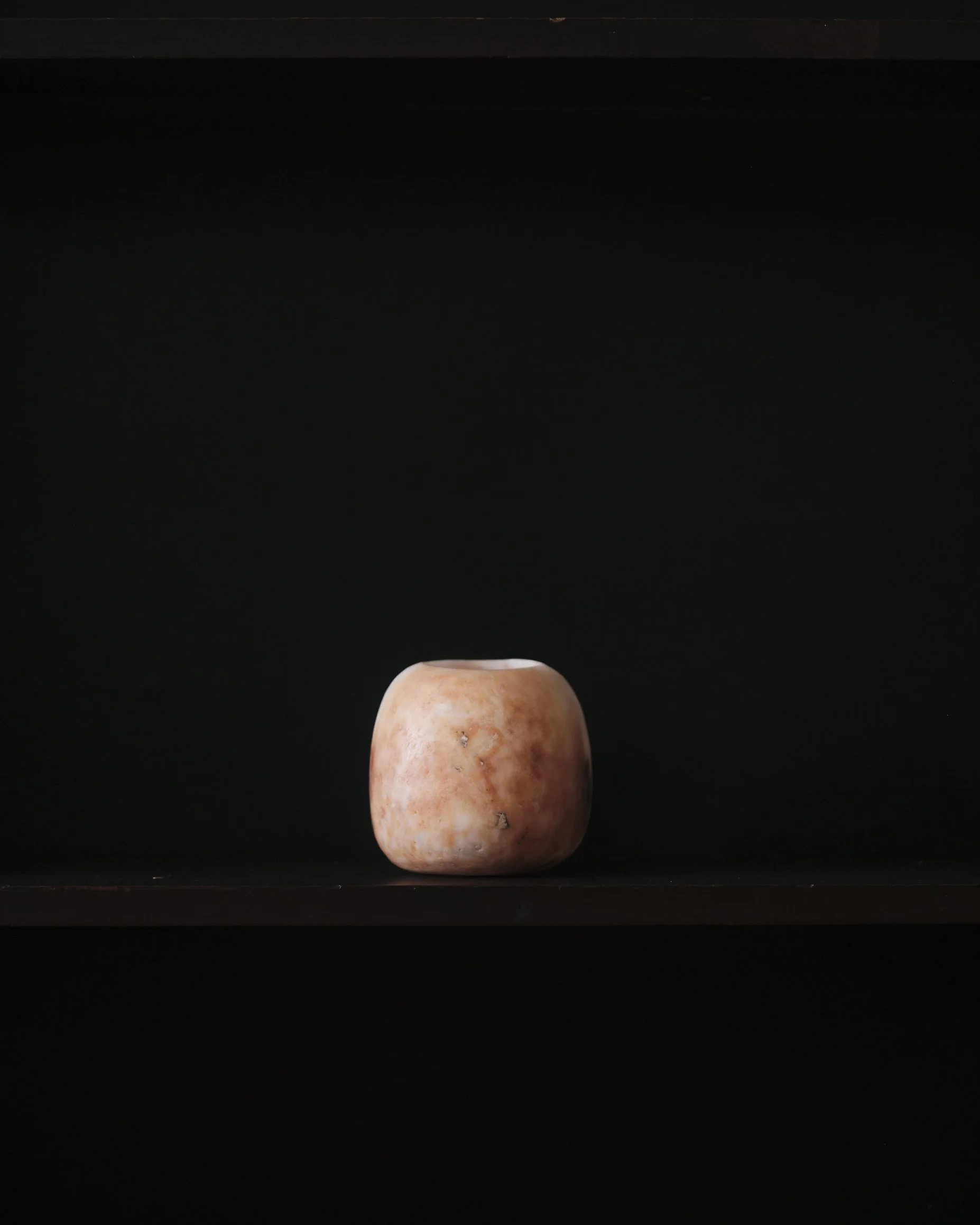 Large Round Alabaster Vase