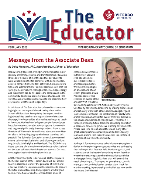 Viterbo University School of Education Newsletter