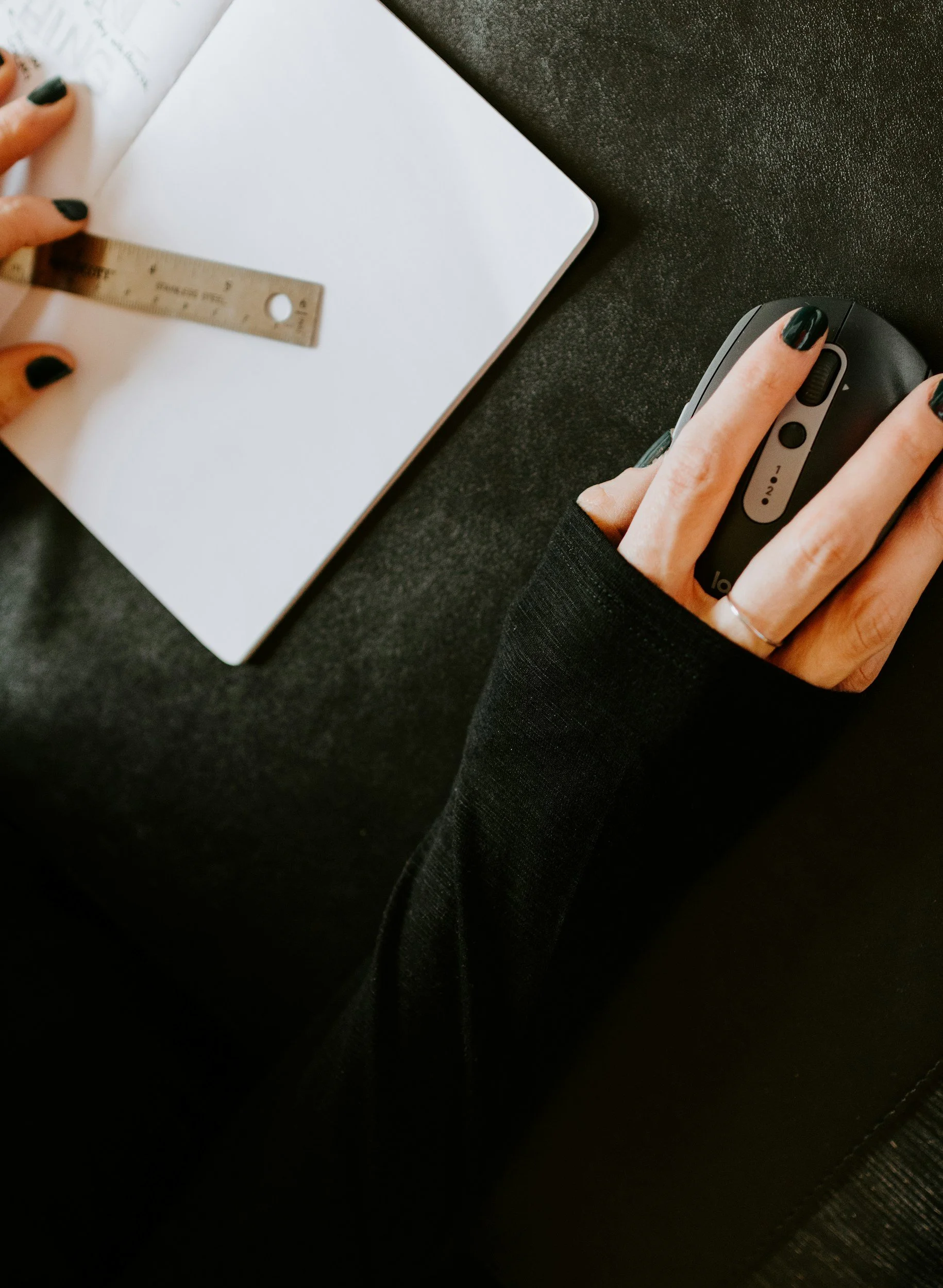 Architect working and sketching