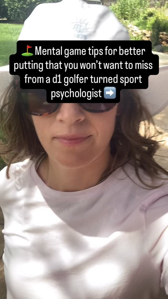 🧠 putting routines for better performance
visualize your line and select your target.
Be decisive. 💪🏼
Take a picture of your target in your mind’s eye right before you putt. 🧠 👁️
See what it’s like to keep an external, target