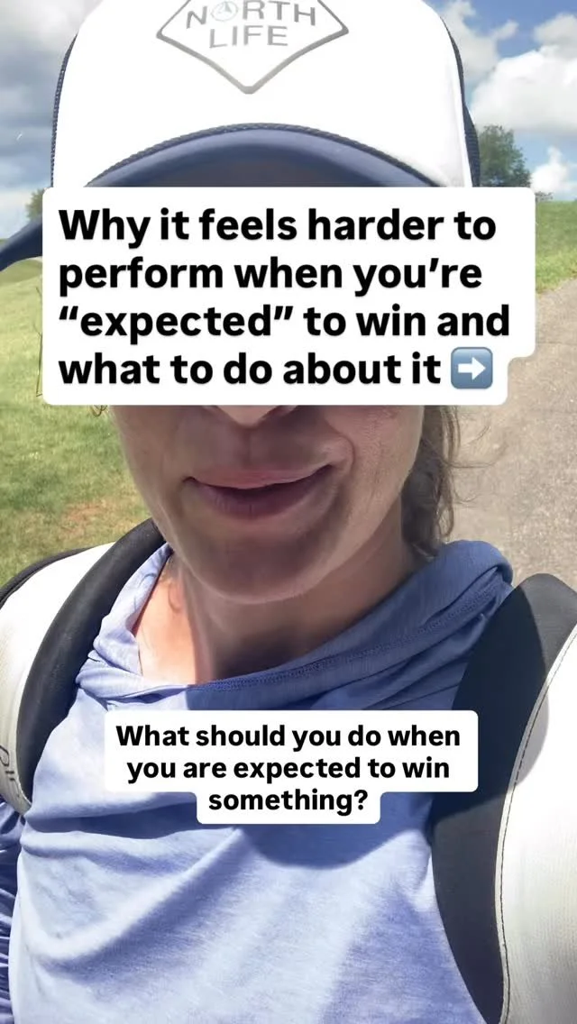 🧠 when everyone expects you to win, your fear of failure can ramp up. 😨
Ask yourself: Do I play golf to control the thoughts and feelings of other people, or for some other reason? 🤔
Put your values front and center and do things to act consiste