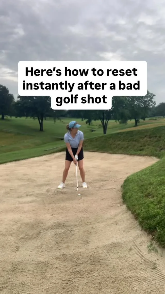 🧠 you can learn to bounce back from bad golf shots more quickly.
Learn to accept, reset, and re-commit.
Acceptance doesn’t mean being passive. You can experience unpleasant feelings and still stay in control. Feelings are like weather patt