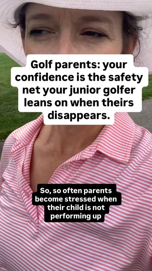 🧠I had the best golf parents. They were supportive no matter what. I didn’t make it to the LPGA, but I’m happy with the outcome 🤩
Golf parents: your kid needs to borrow your confidence when theirs is lost. Remember that your junior go