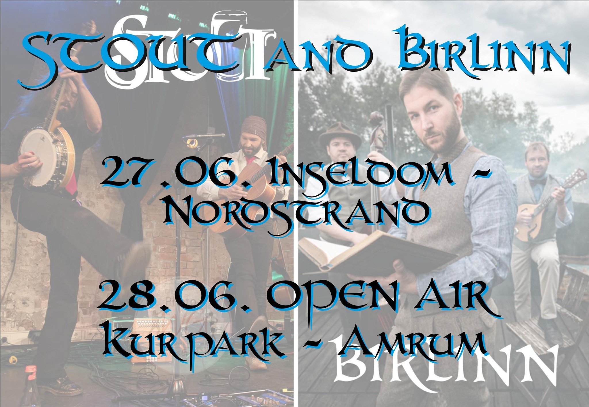 Gigs with Friends! We share the stage with our good friends from @birlinn_music next week:
Gigs mit Freunden! Wir teilen n&auml;chste Woche die B&uuml;hne mit unseren guten Freunden von @birlinn_music :

Freitag, 26. Juni: Inseldom Nordstrand
Samstag