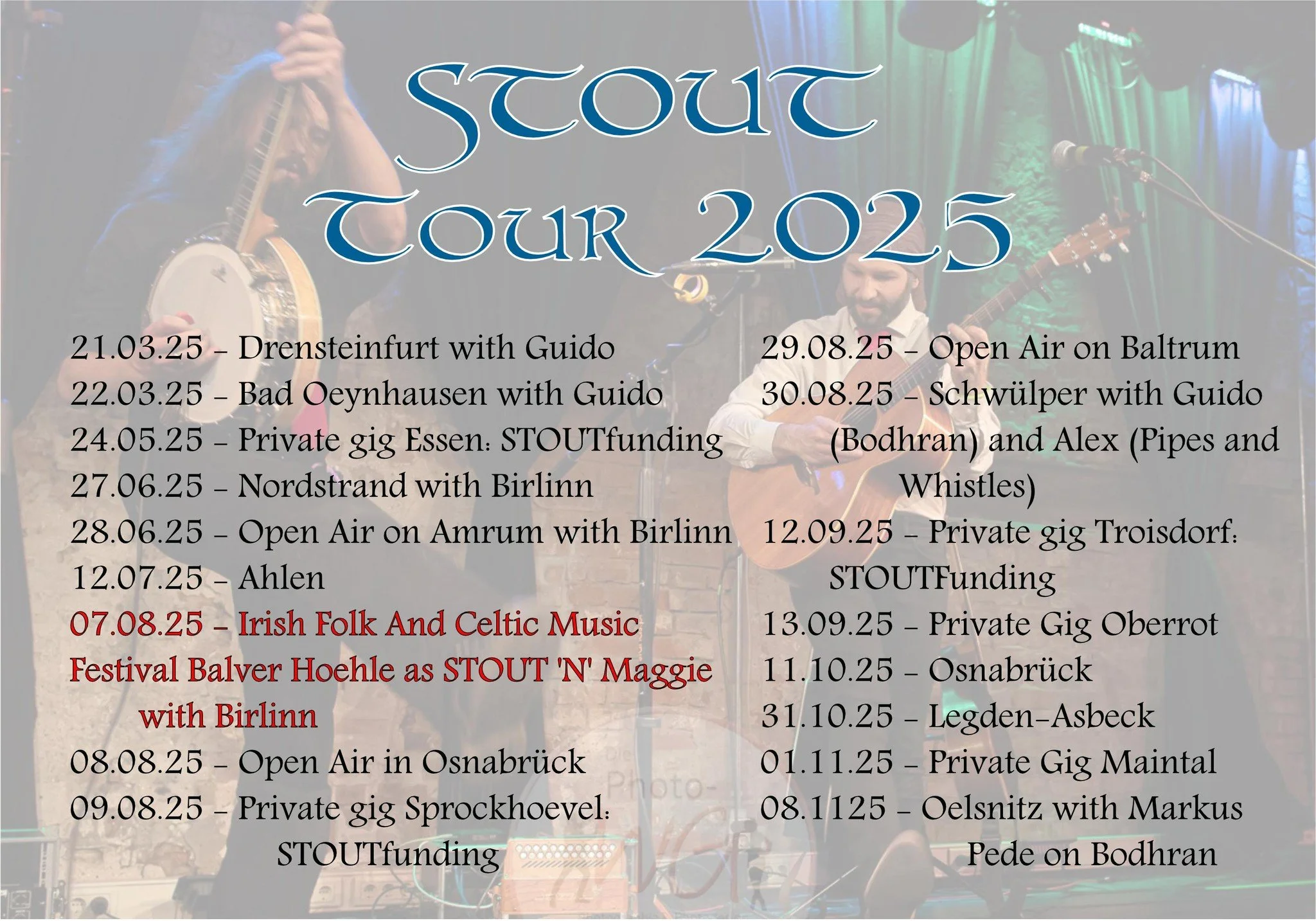 Still completely flashed by the Balver H&ouml;hle with STOUT 'N' Maggie (@drowsymaggiemusic  joining us) on August 7th, we now have only one week to go til the next highlights:
Immer noch komplett geflasht von der Balver H&ouml;hle mit STOUT 'N' Magg