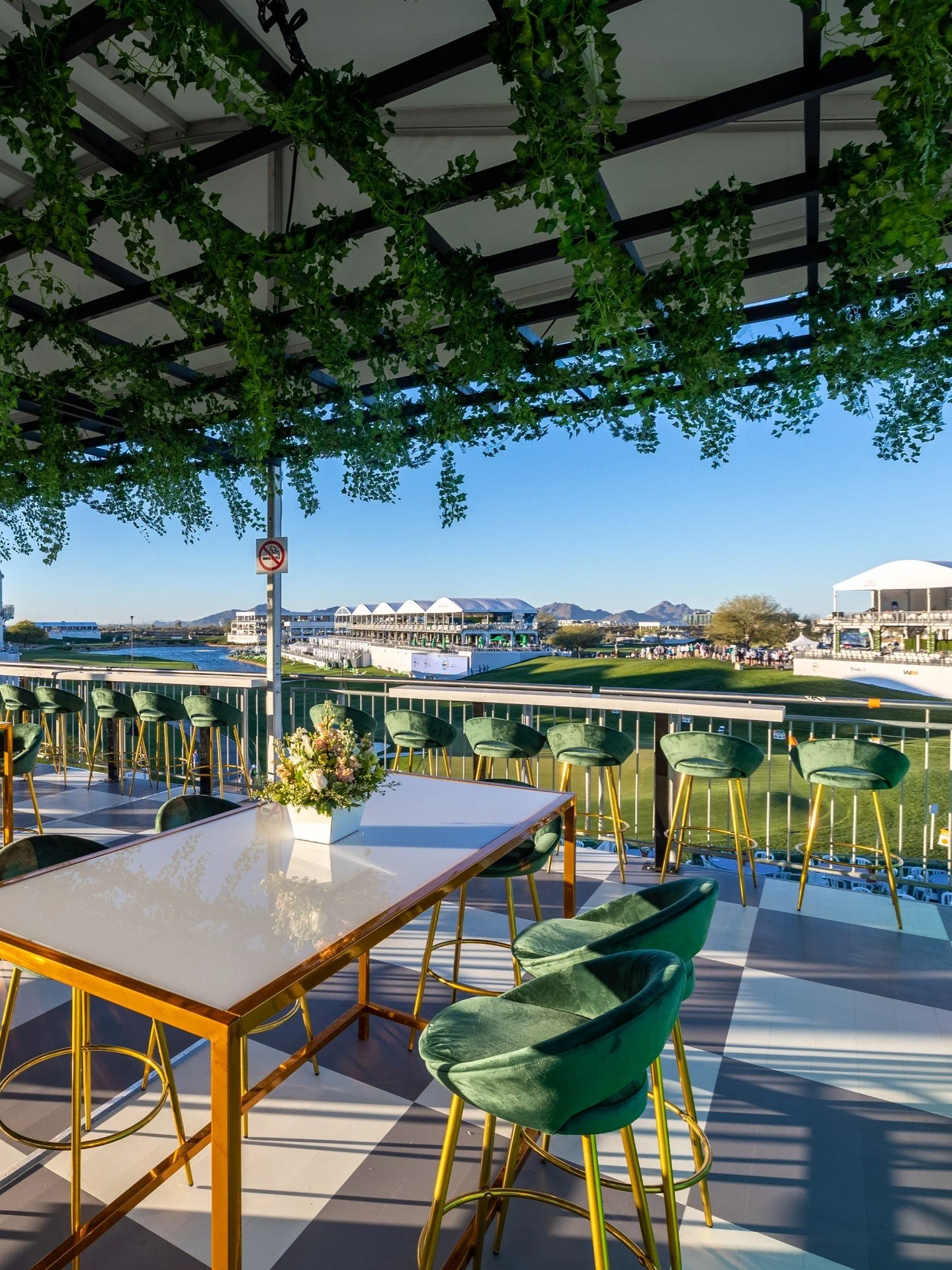 Private, polished, and perfectly positioned. The 1937 Club delivers a next-level WM Phoenix Open experience with curated menus from our signature restaurants, dedicated table service, a cigar lounge, and all the elevated touches that make the day fee