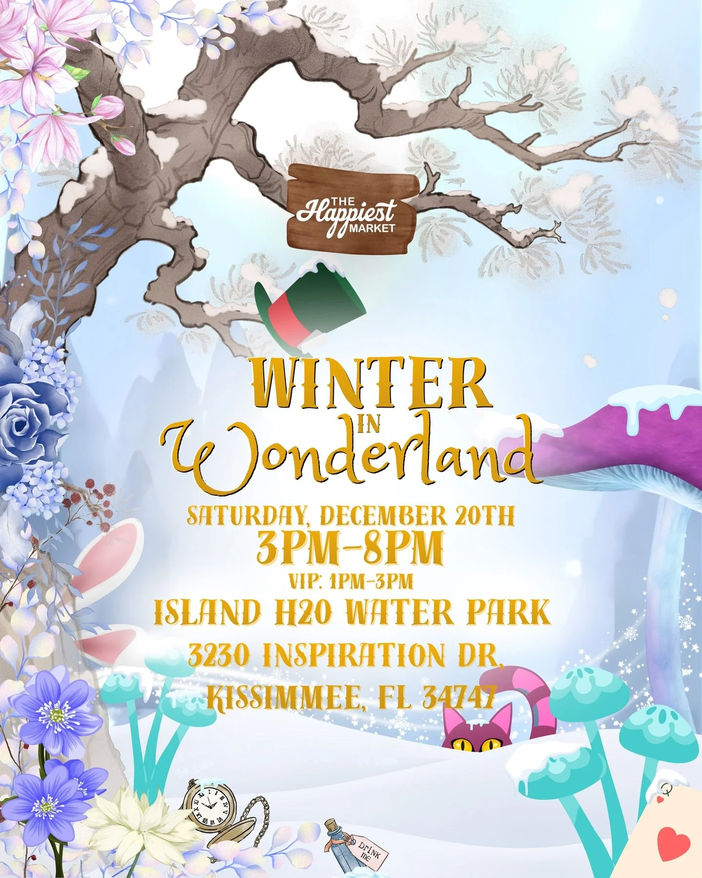 A very merry Unbirthday to you! It&rsquo;s time for the Vendor Map! 🫖❄️&hearts;️

Step into Winter in Wonderland and explore over 70 magical vendors spread across whimsical &ldquo;lands&rdquo;!
Follow the cards, cat, rabbit and more to discover the 
