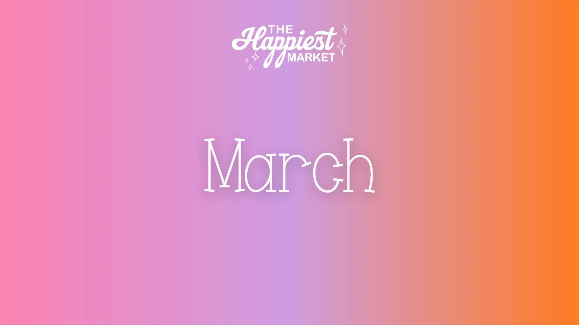 The Happiest Market (Theme to be announced)