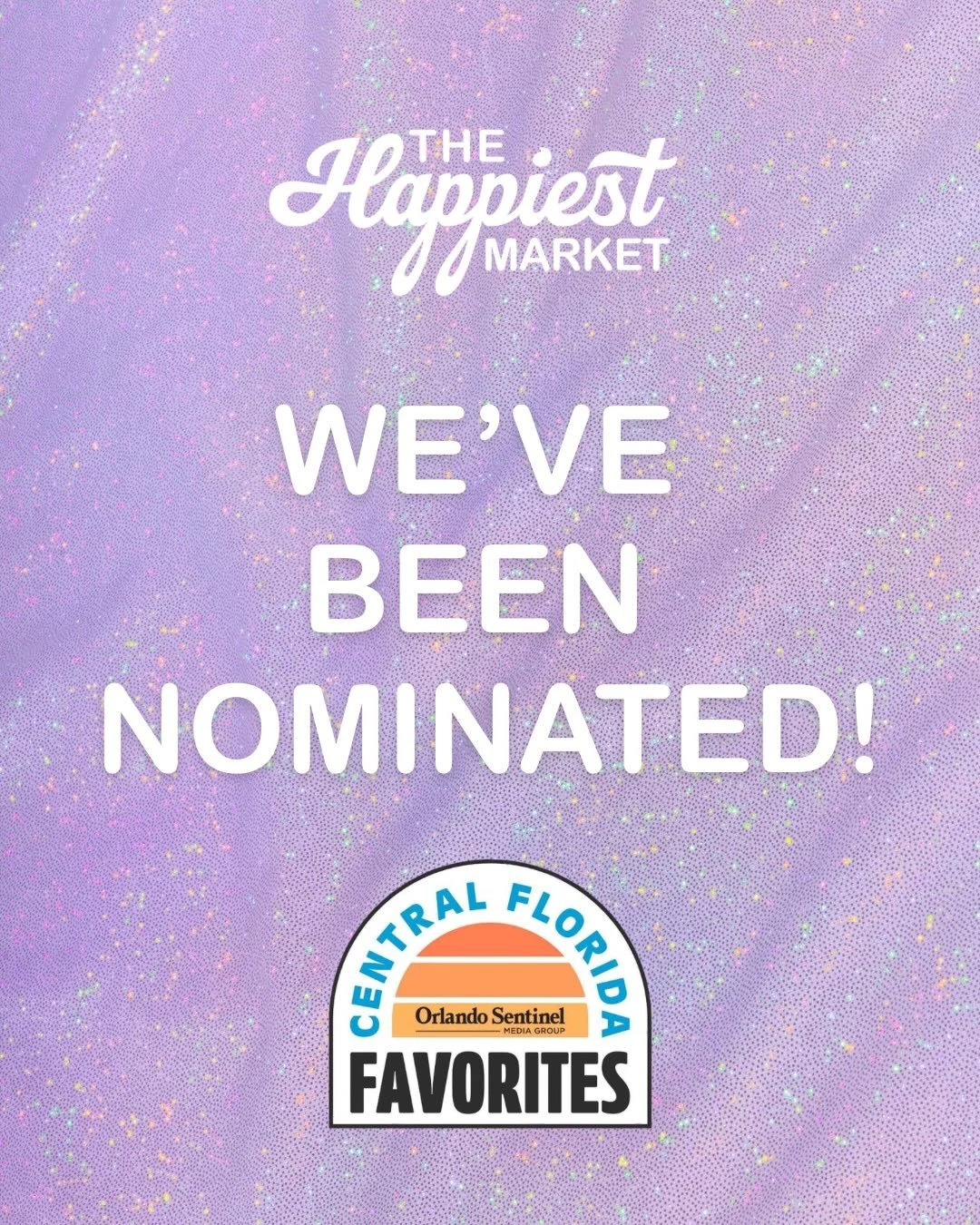 We are beyond honored to share that The Happiest Market has been nominated for Central Florida Favorites by Orlando Sentinel 💛

What started as a dream to bring a little more magic and community into our corner of the world has turned into something
