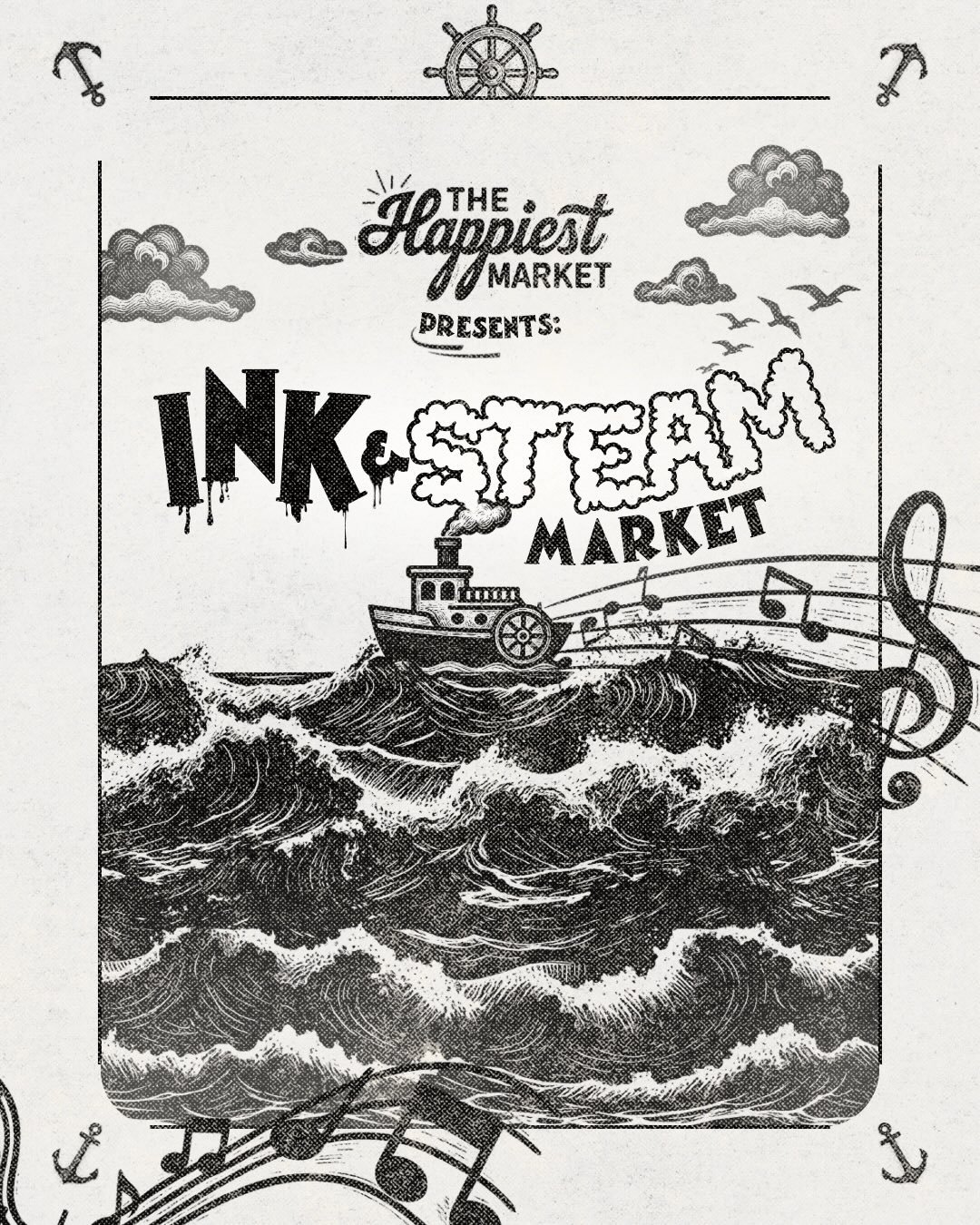 Get your steamboats ready, the Ink &amp; Steam Vendor Map is officially here!

Join us to find your favorite treasures based on the short we all love! 🤍🎶

📆 Friday, April 24th
🎟️ VIP: 5PM &ndash; 6PM
General Admission: 6PM &ndash; 10PM
📍 Island 