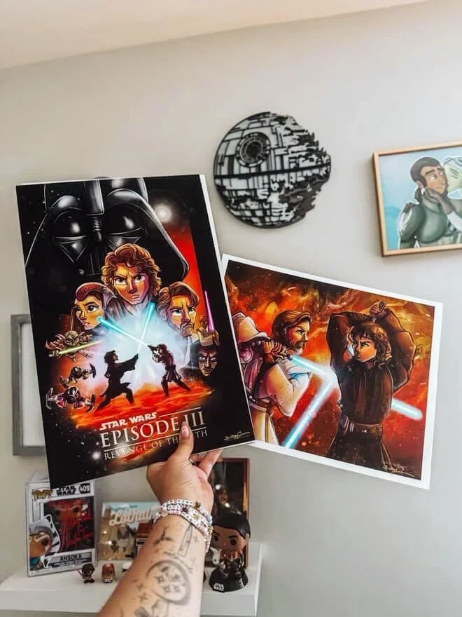 ✨ Vendor Spotlight ✨

For all you art lovers, this one&rsquo;s for you! @brittneyannart will be bringing their artwork and prints inspired by your favorite characters and fandom!

Which piece will you be bringing home?

📅 Sunday, May 17th
🎟️ VIP: 1