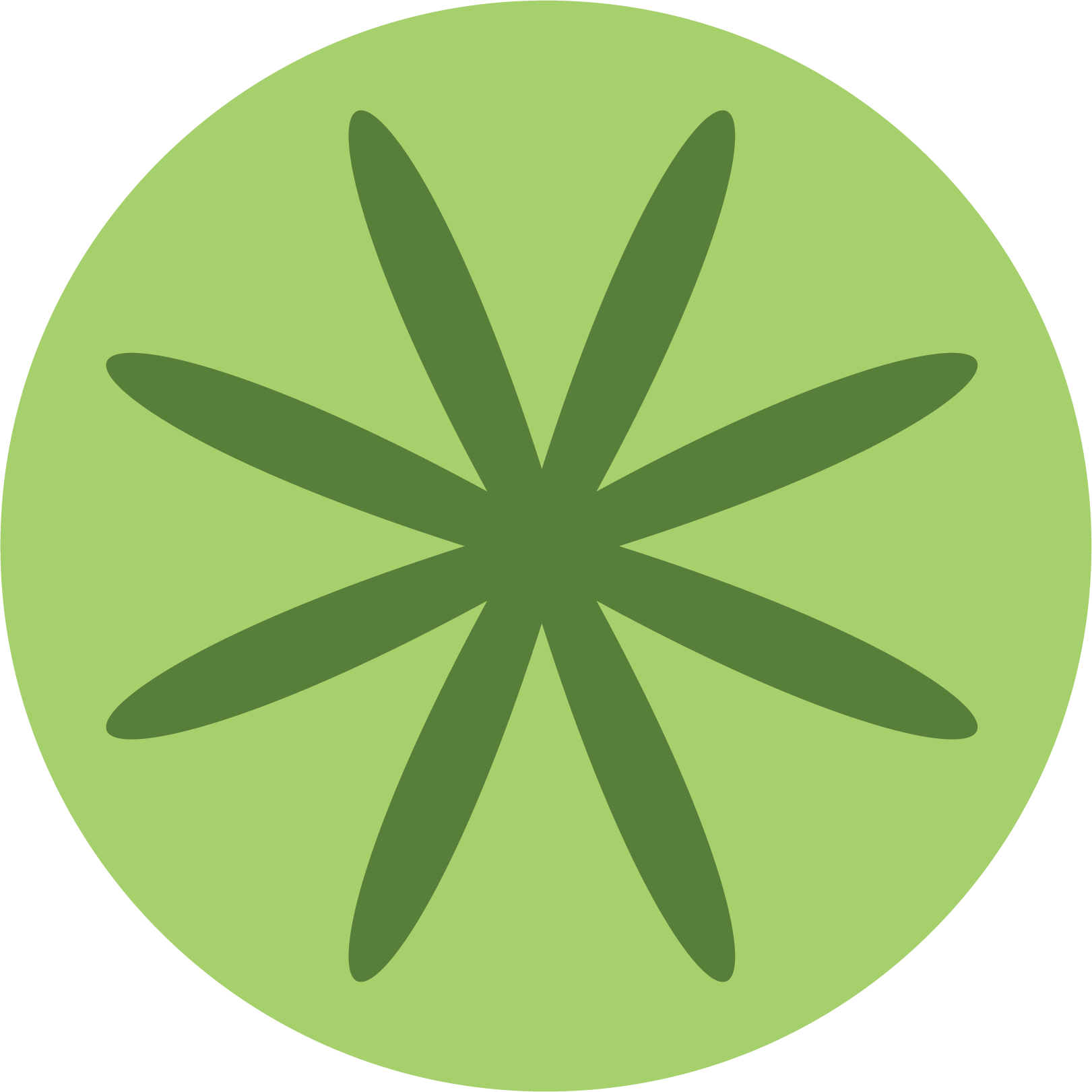 Green circular gift icon