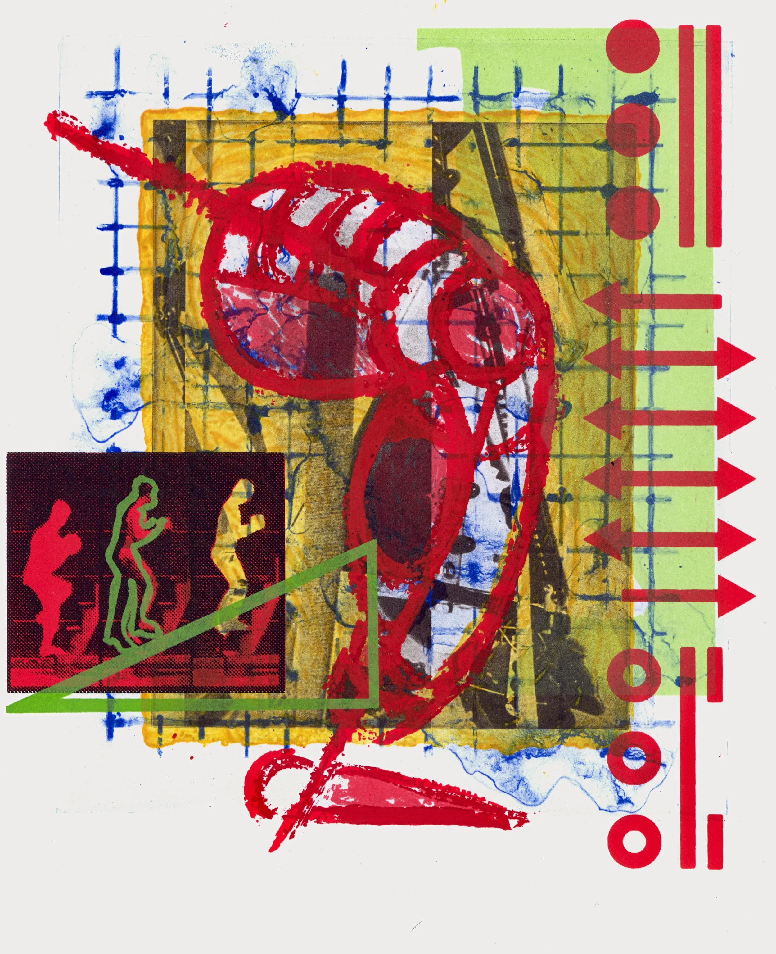 ADAMANTINOMA
8"x10"
Silkscreen, Photogravure, & Collagraph on Paper 
SGCI Disability Visibility Themed Portfolio