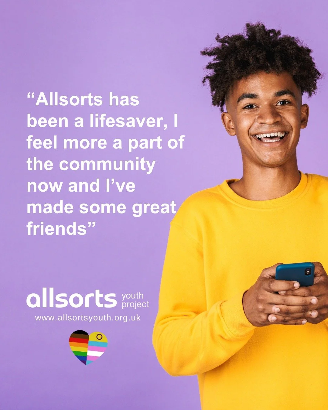What's your favourite thing about Allsorts? Here's what some of our young people had to say... 

We work all across Sussex and all our services are completely free ⭐️

Visit our website for more info 🔗

Image description:
Photos of very happy lookin
